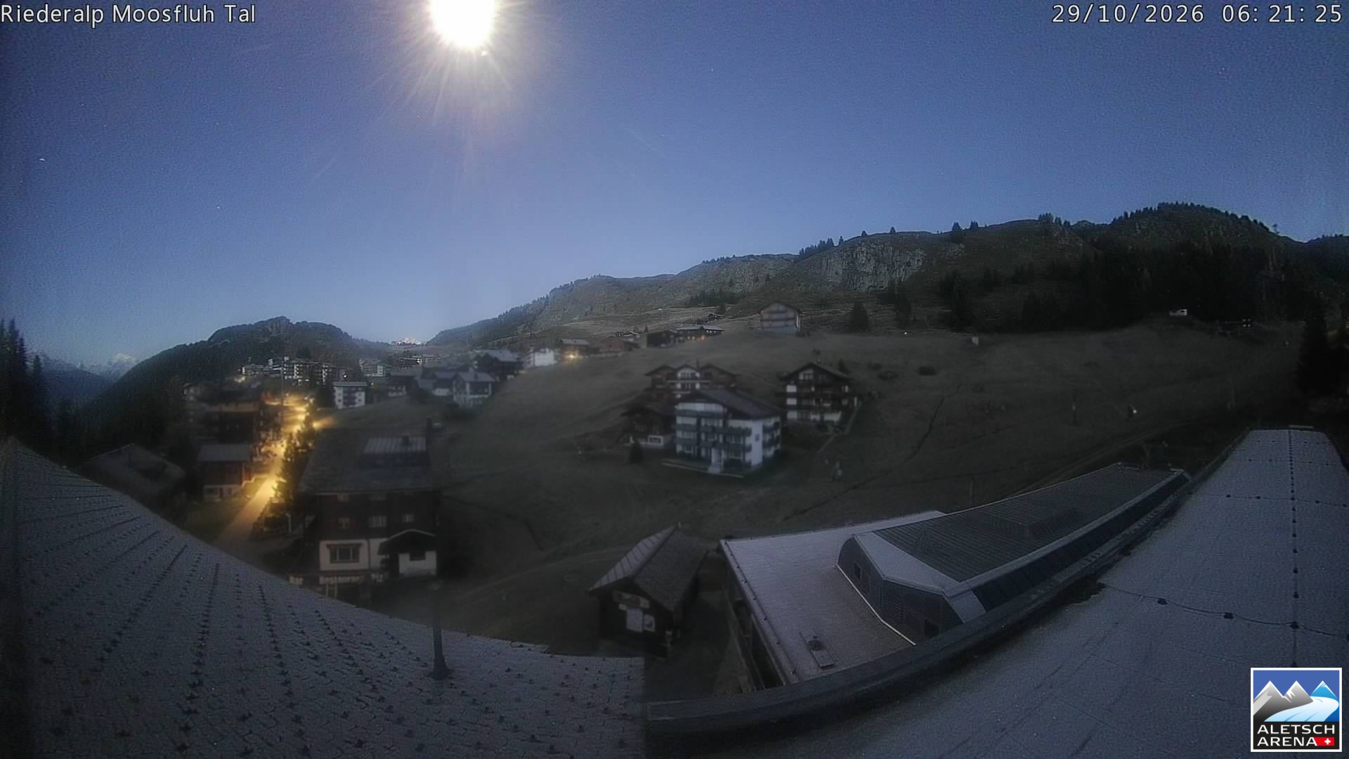 Archiv Foto Webcam Riederalp: Dorfmitte