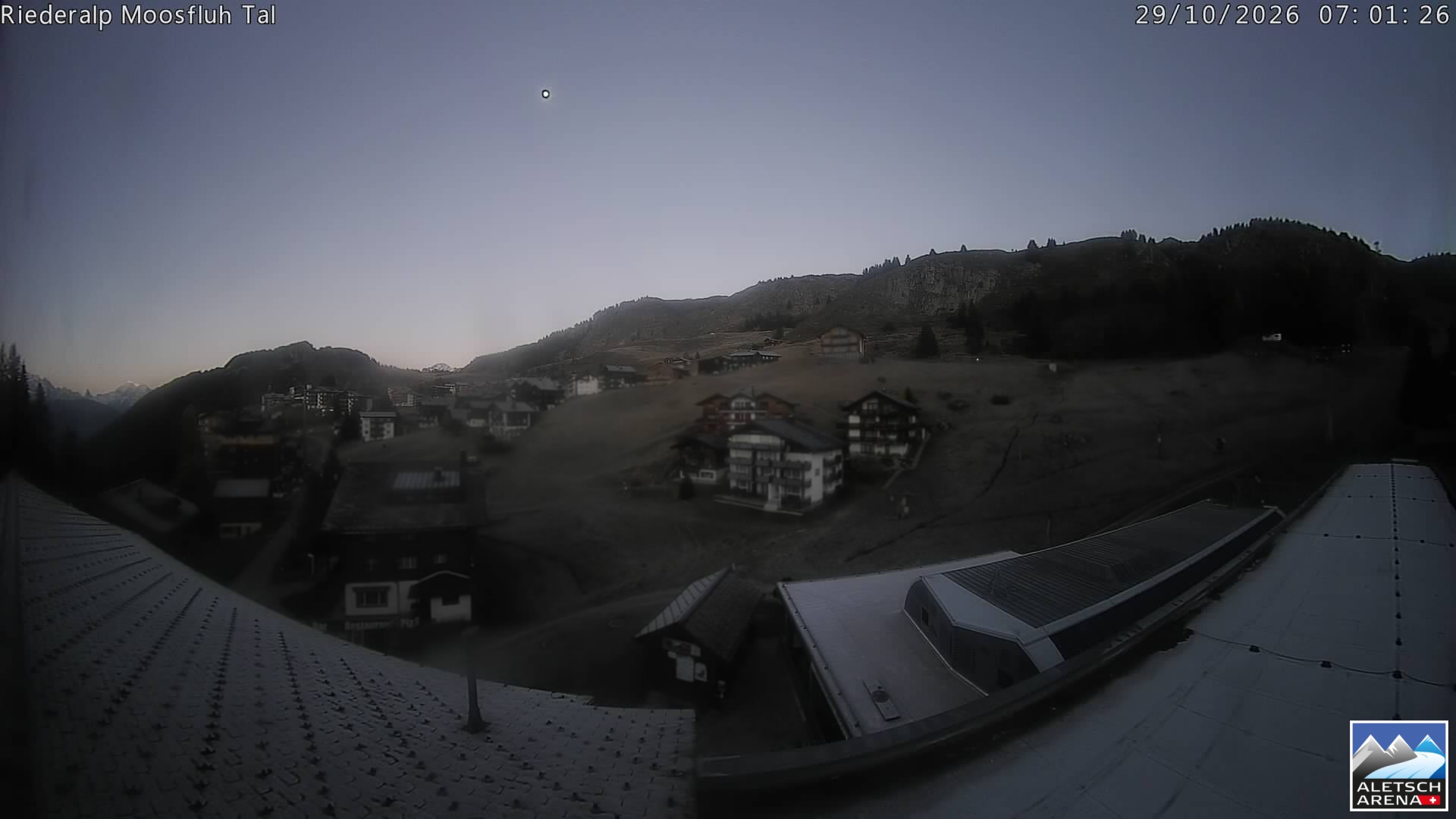Archiv Foto Webcam Riederalp: Dorfmitte