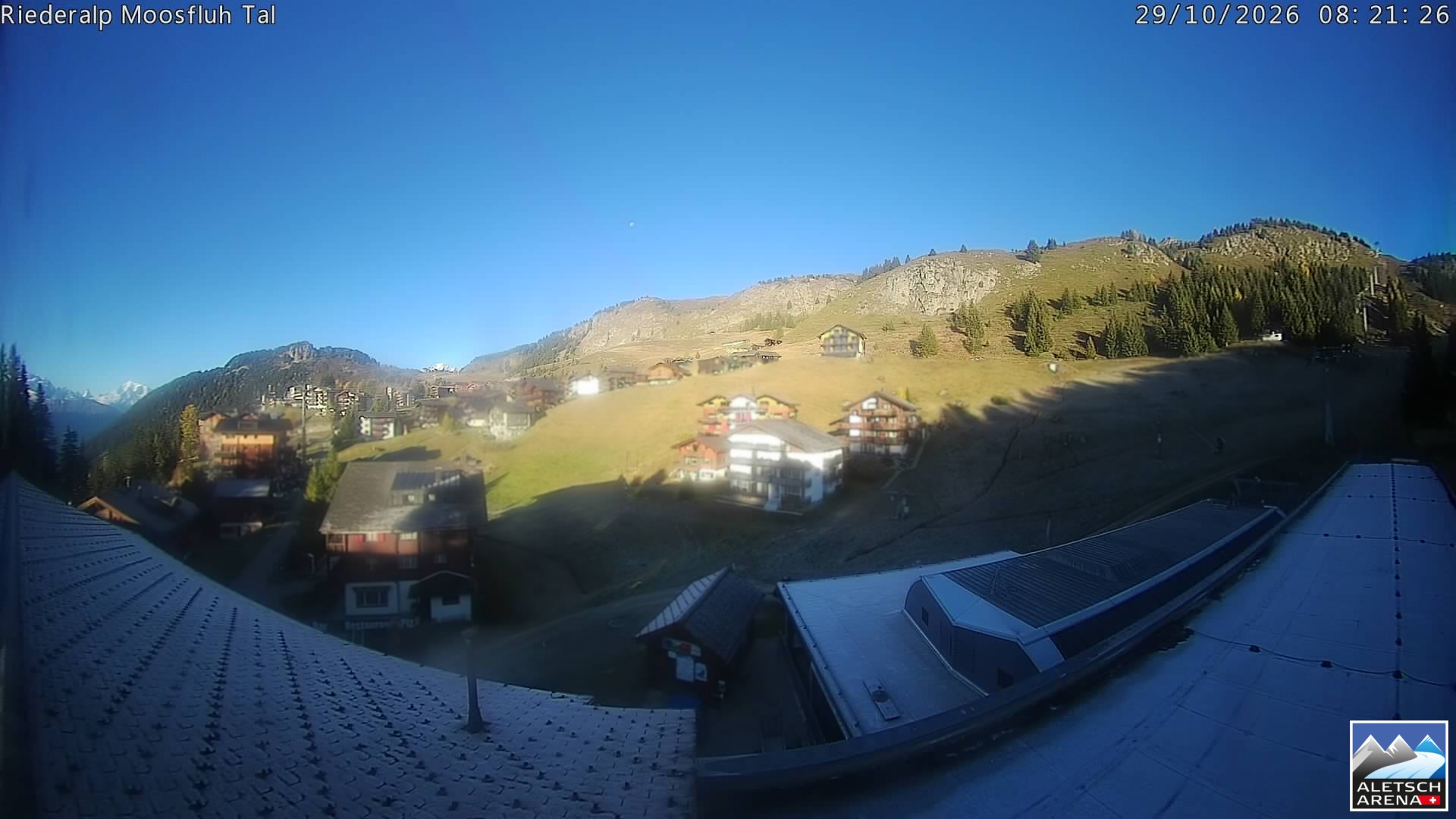 Archiv Foto Webcam Riederalp: Dorfmitte