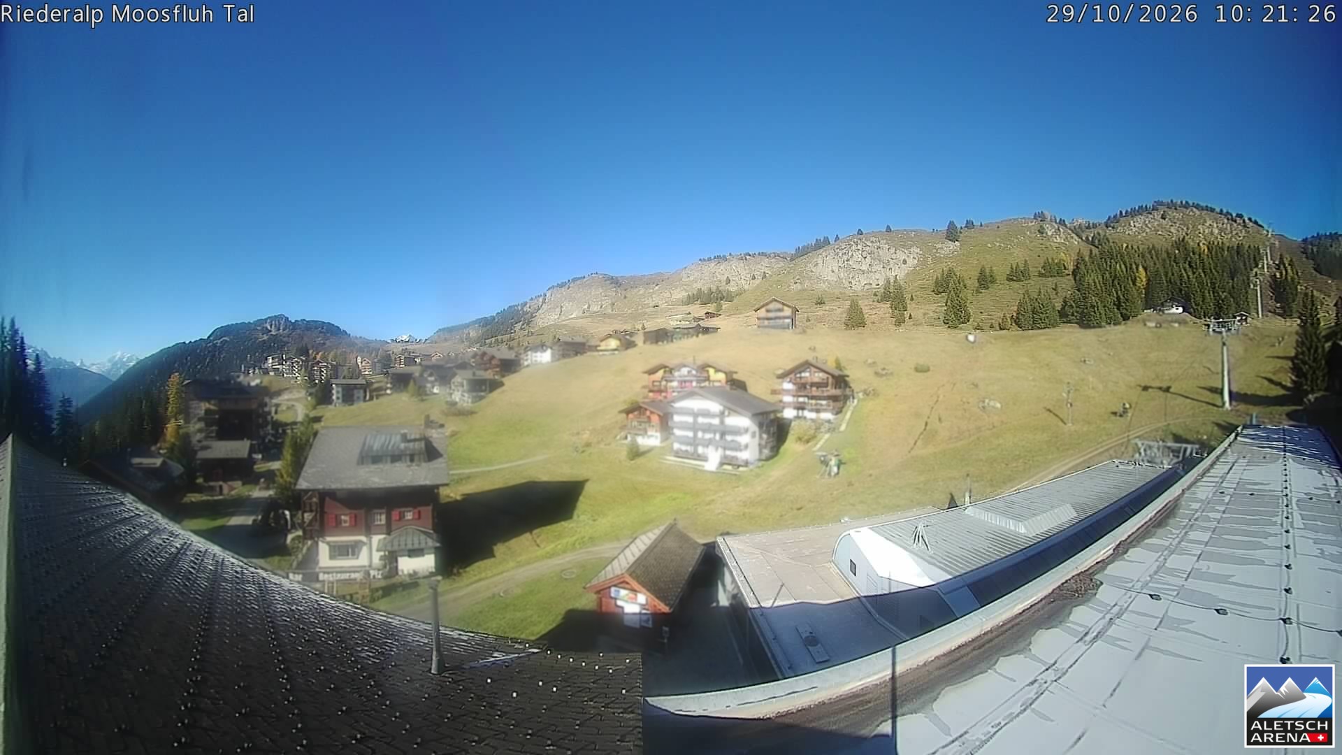 Archiv Foto Webcam Riederalp: Dorfmitte