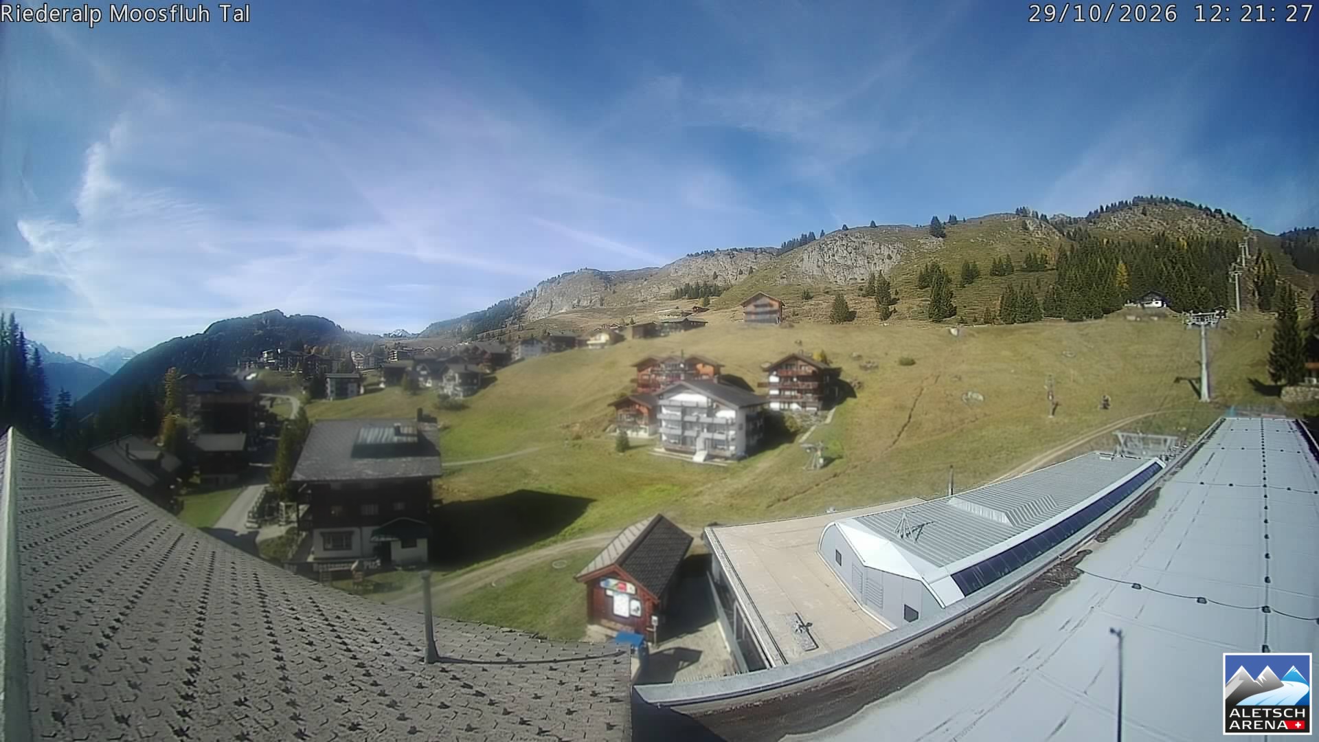 Archiv Foto Webcam Riederalp: Dorfmitte