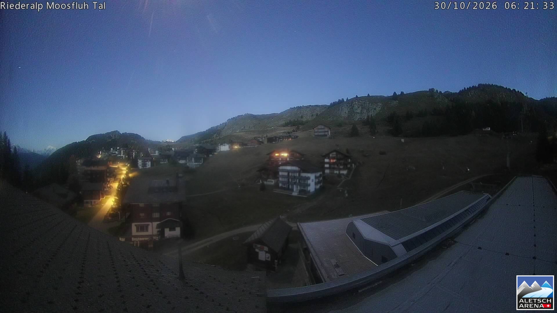 Archiv Foto Webcam Riederalp: Dorfmitte