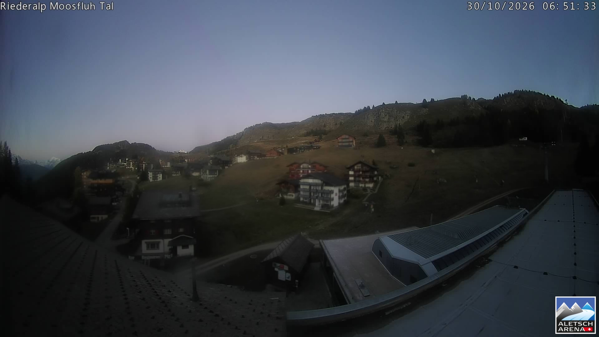 Archiv Foto Webcam Riederalp: Dorfmitte