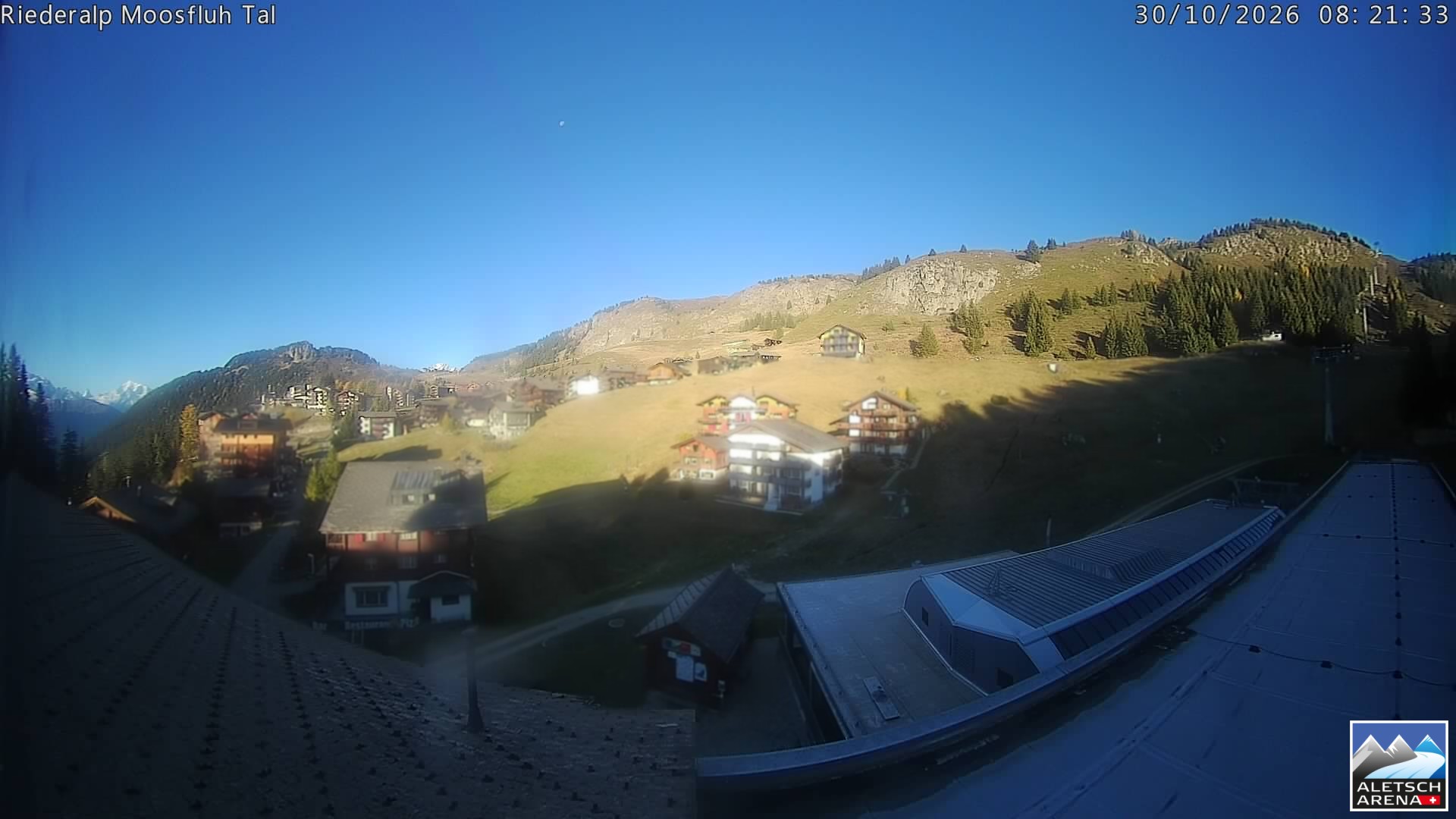 Archiv Foto Webcam Riederalp: Dorfmitte
