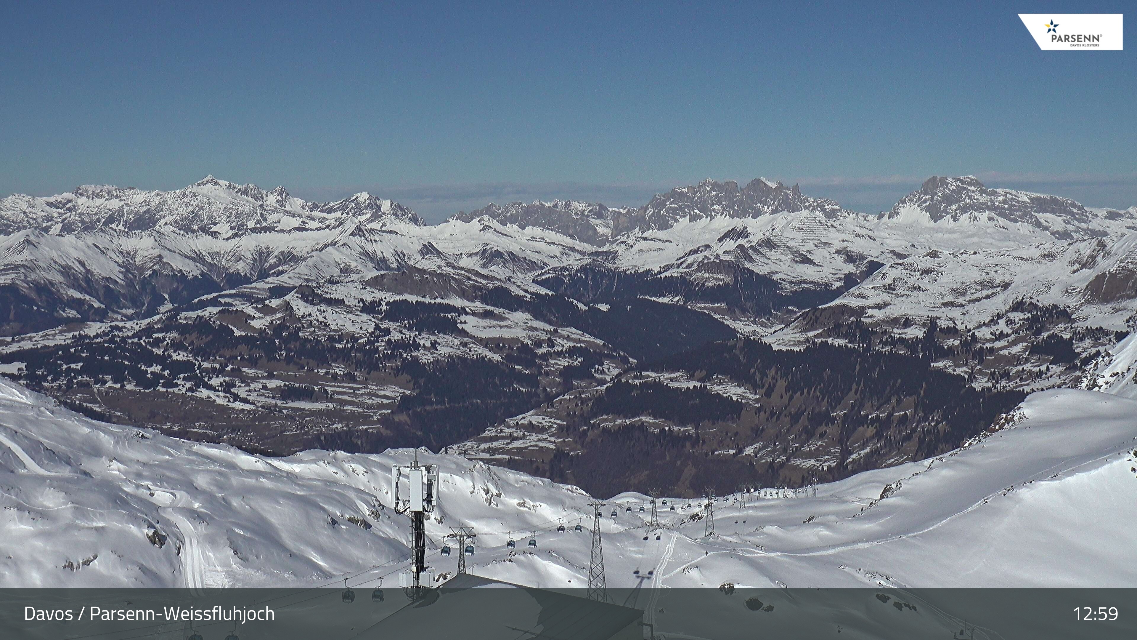 Archiv Foto Webcam Weissfluhjoch - Schifer