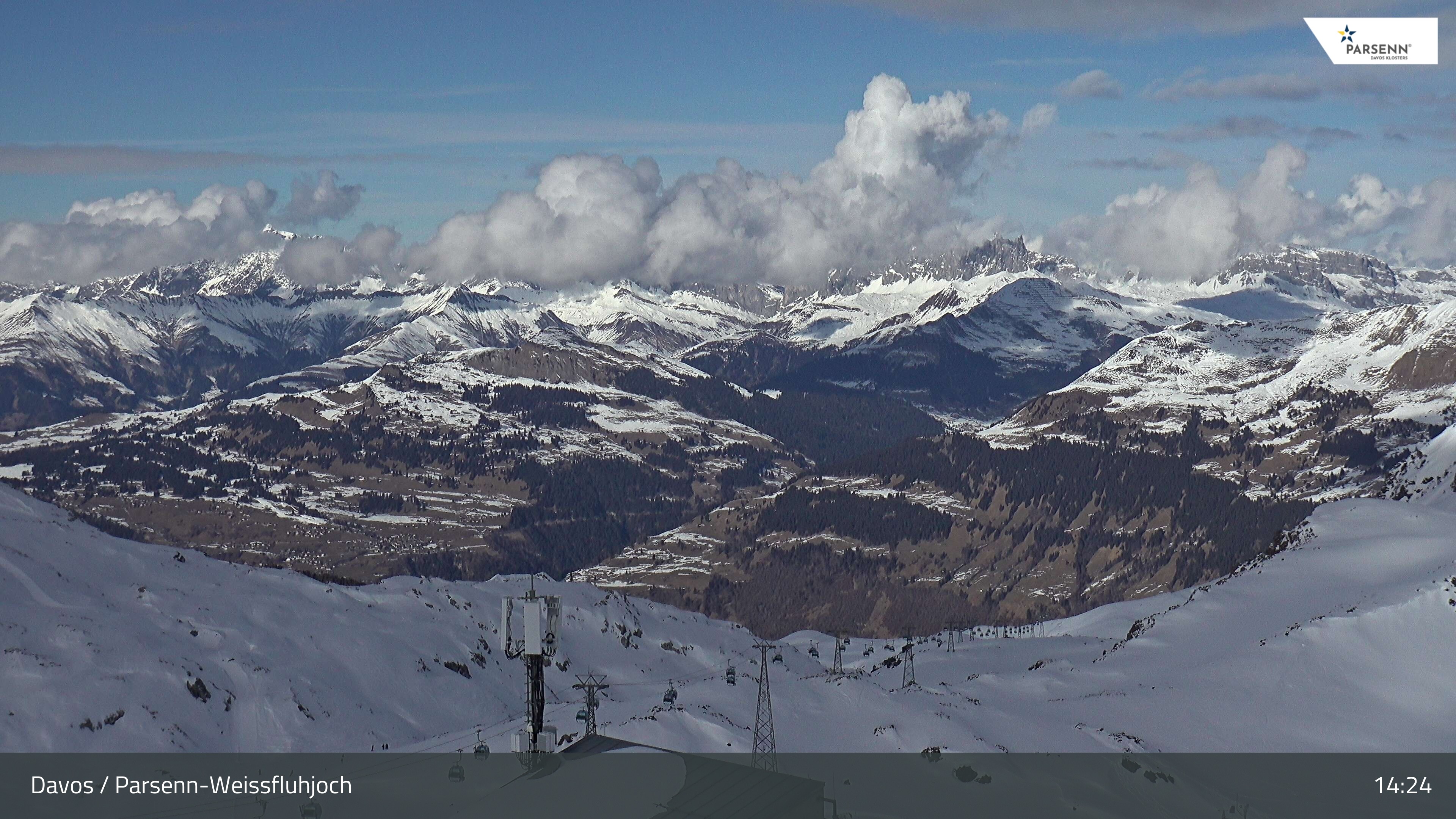 Archiv Foto Webcam Weissfluhjoch - Schifer