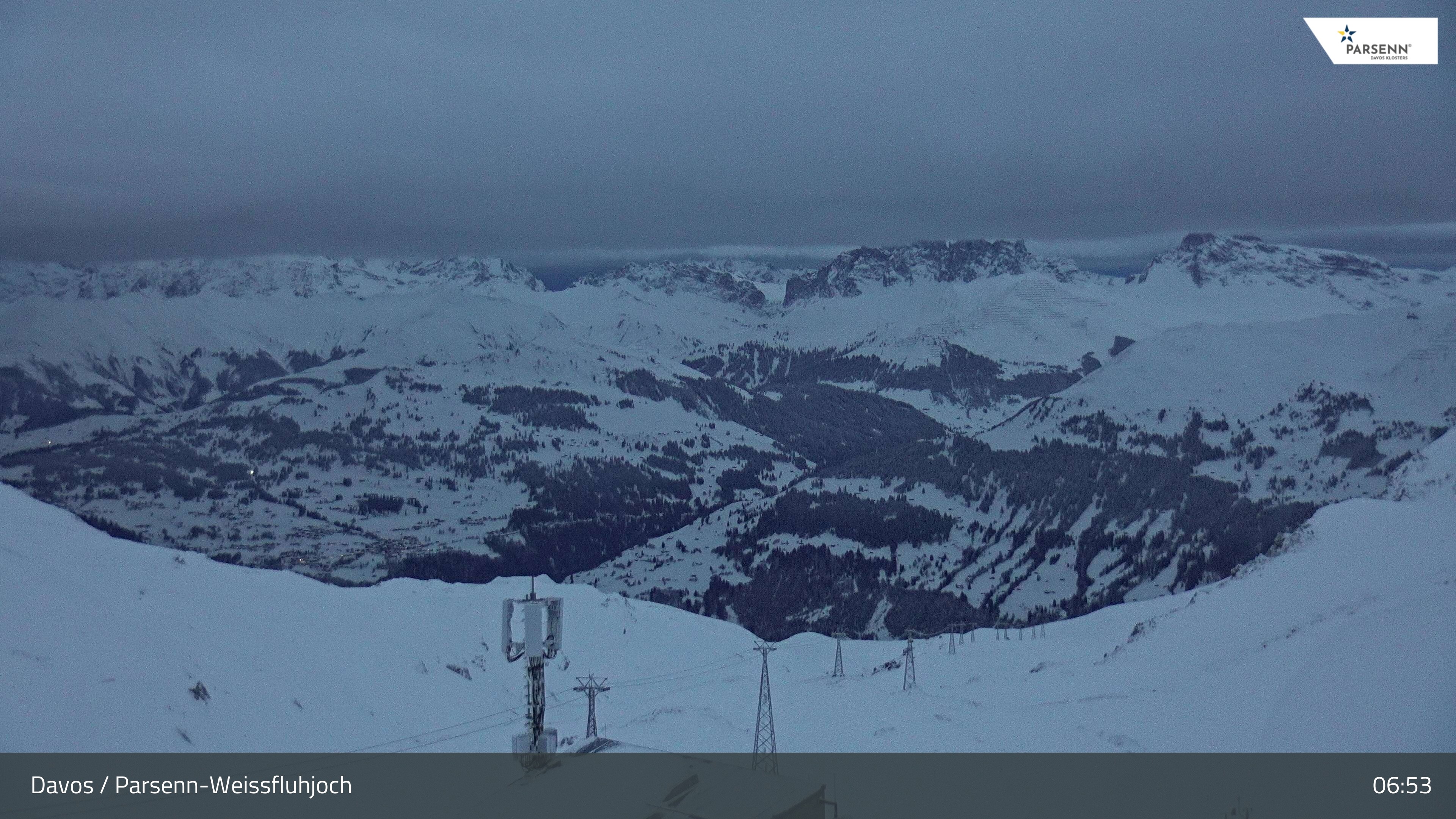Archived image Webcam Weissfluhjoch, Davos Klosters