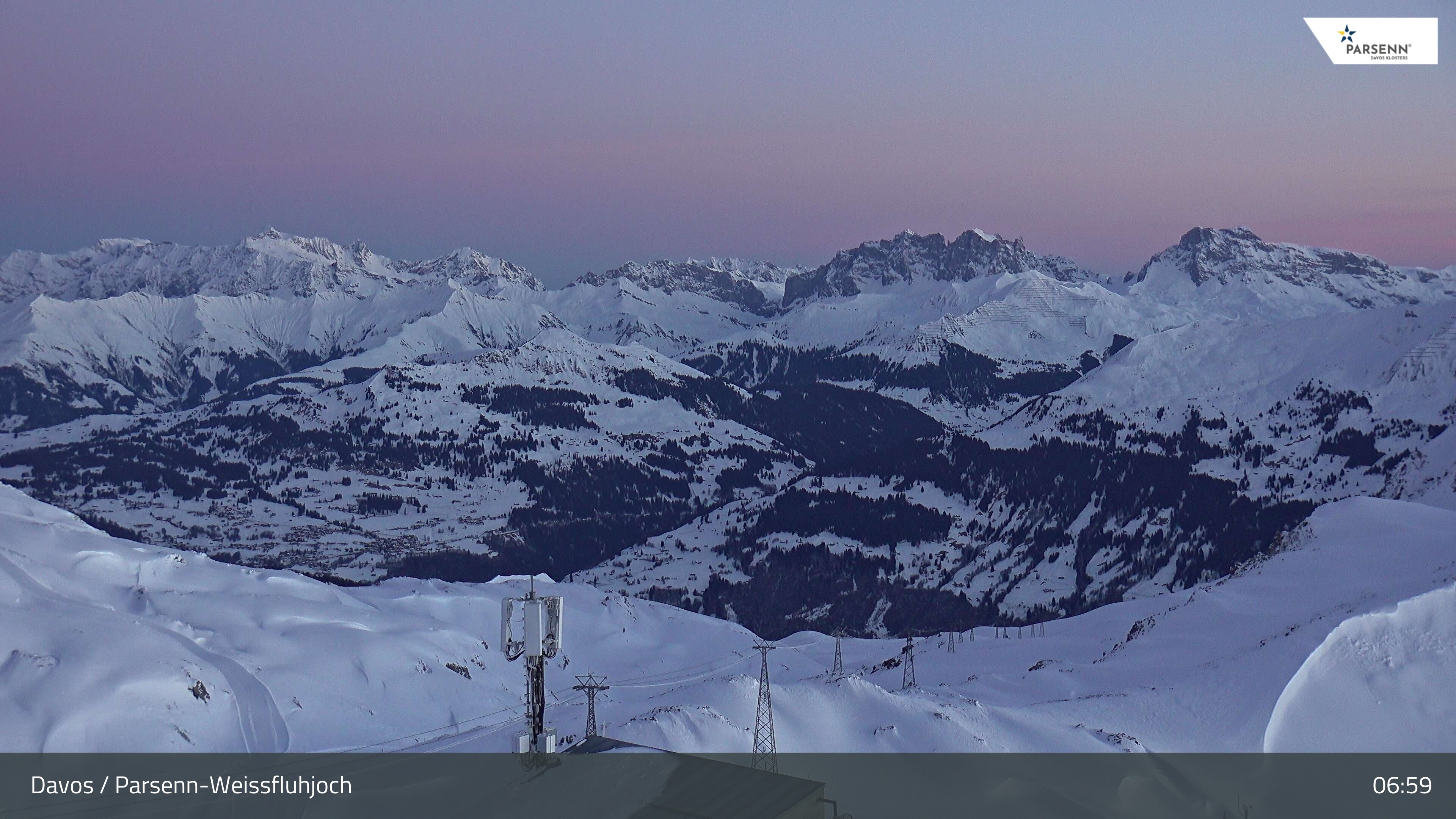 Archived image Webcam Weissfluhjoch, Davos Klosters