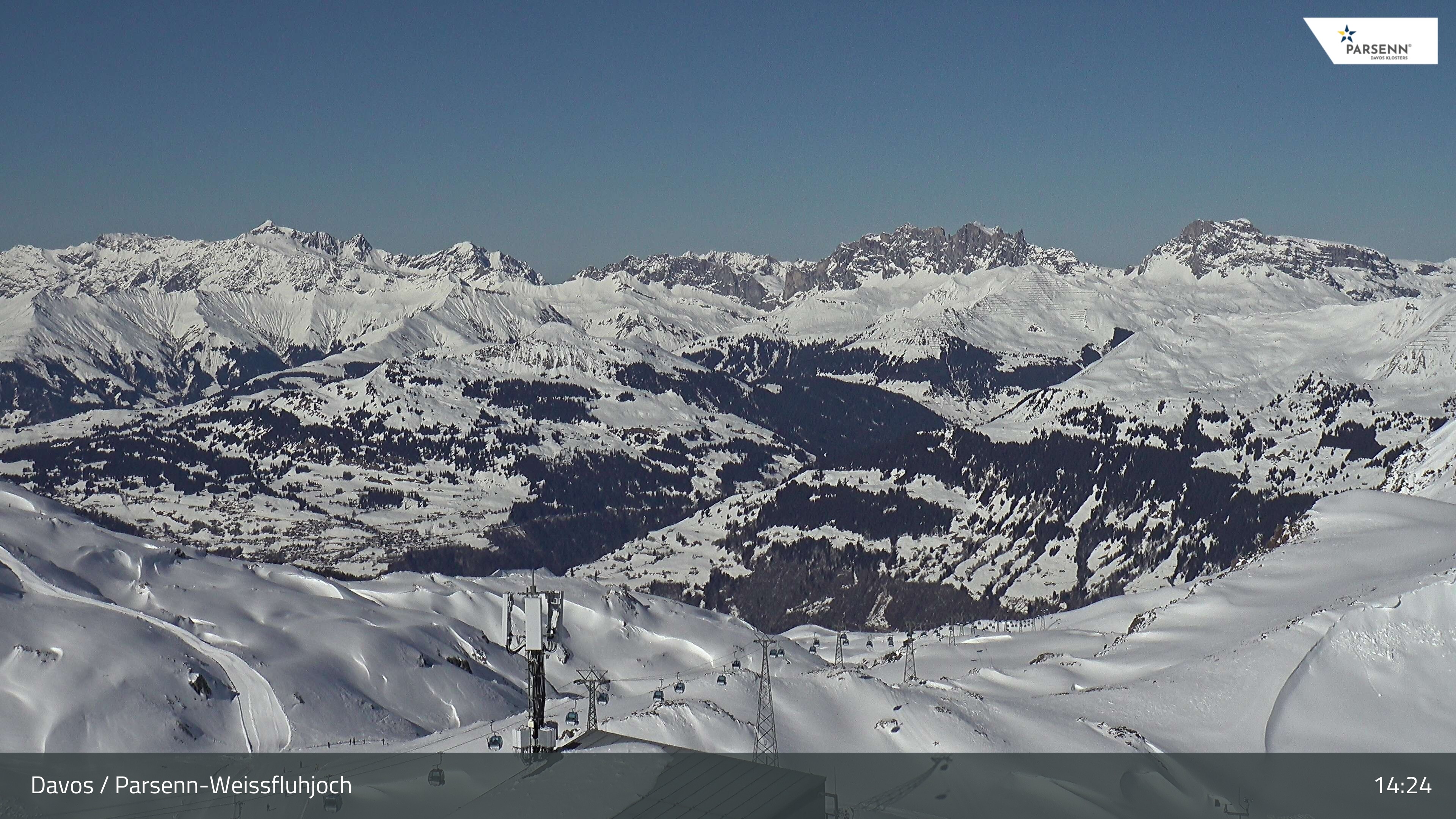 Archived image Webcam Weissfluhjoch, Davos Klosters
