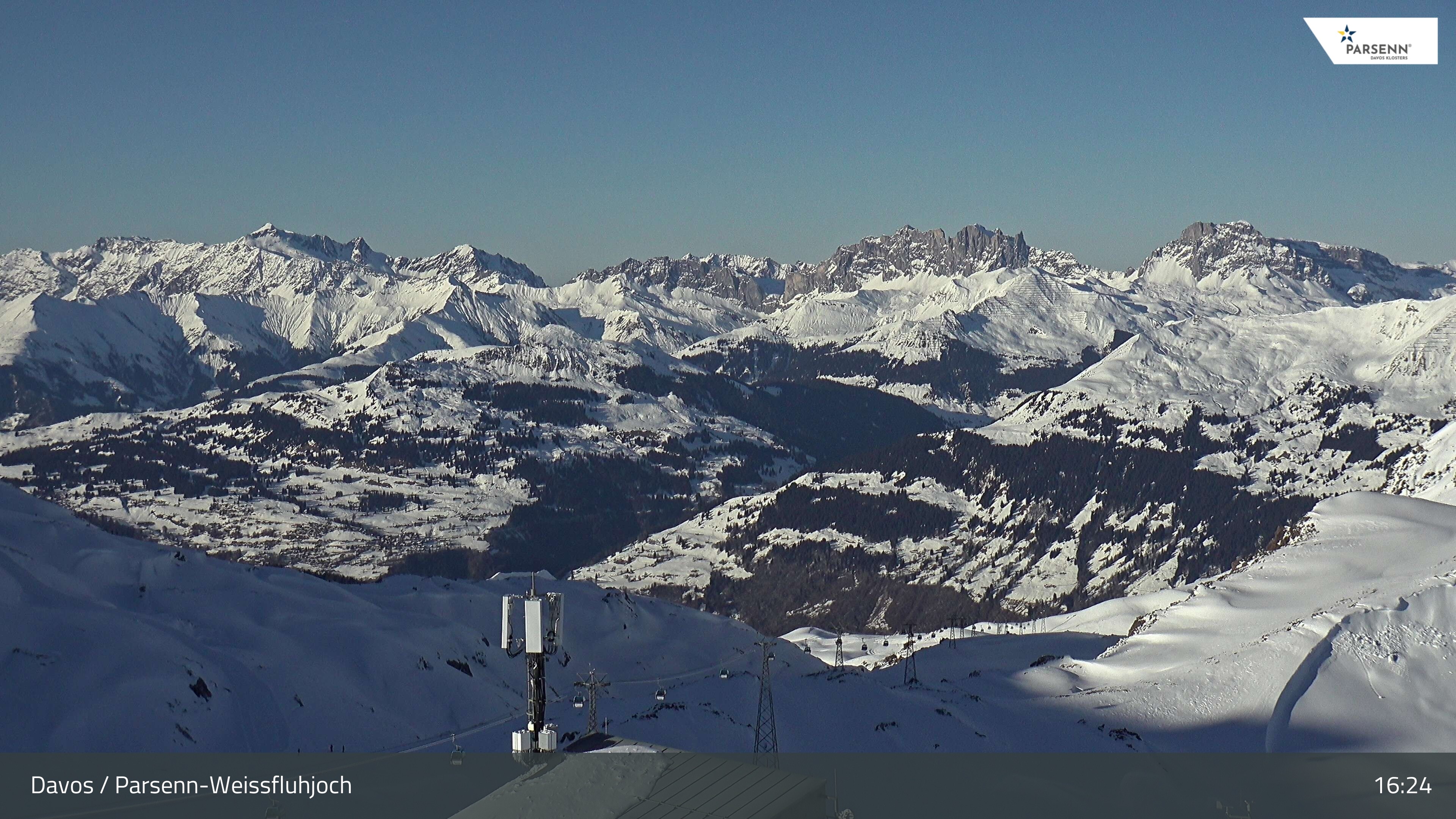Archived image Webcam Weissfluhjoch, Davos Klosters