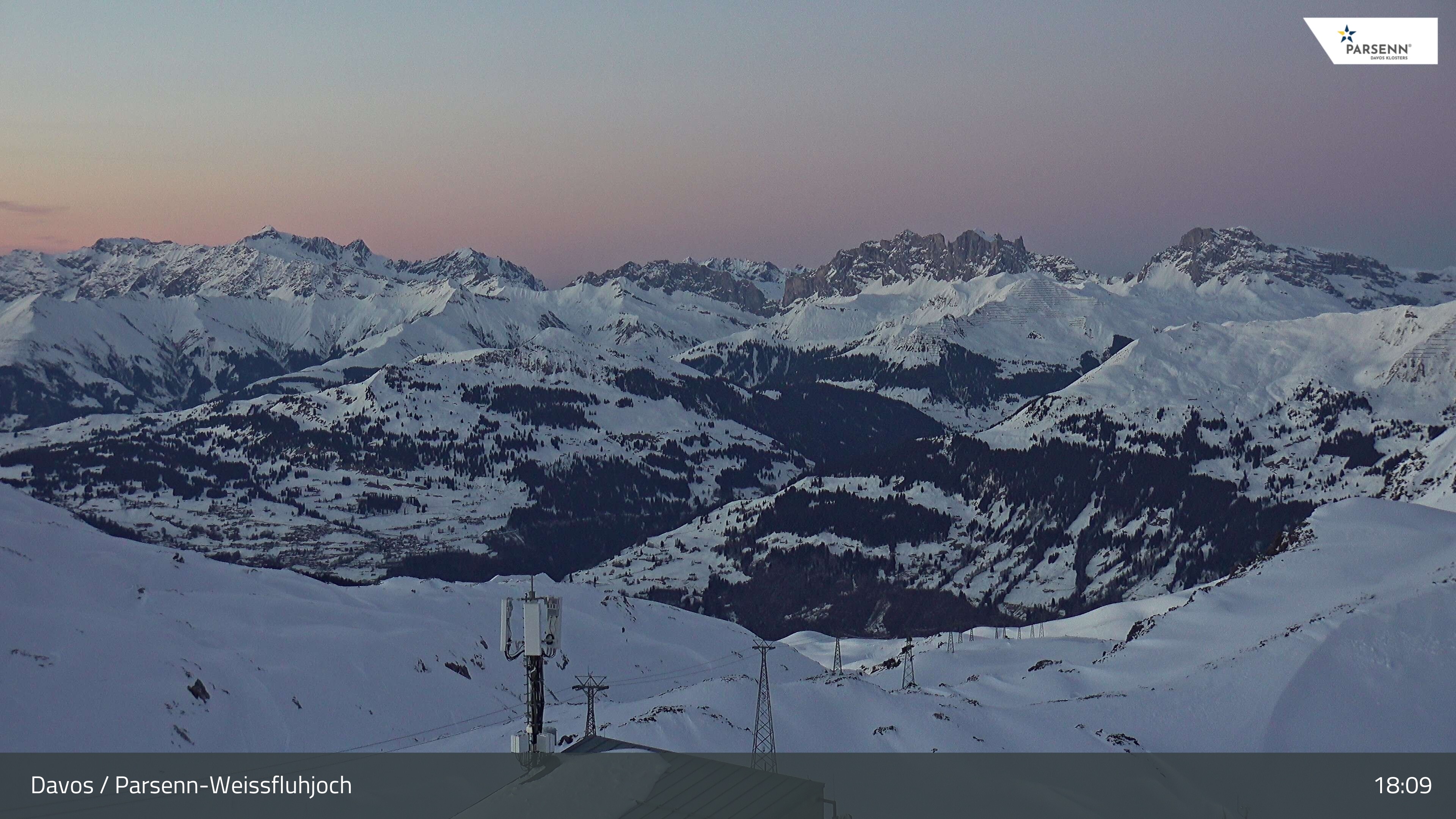 Archived image Webcam Weissfluhjoch, Davos Klosters