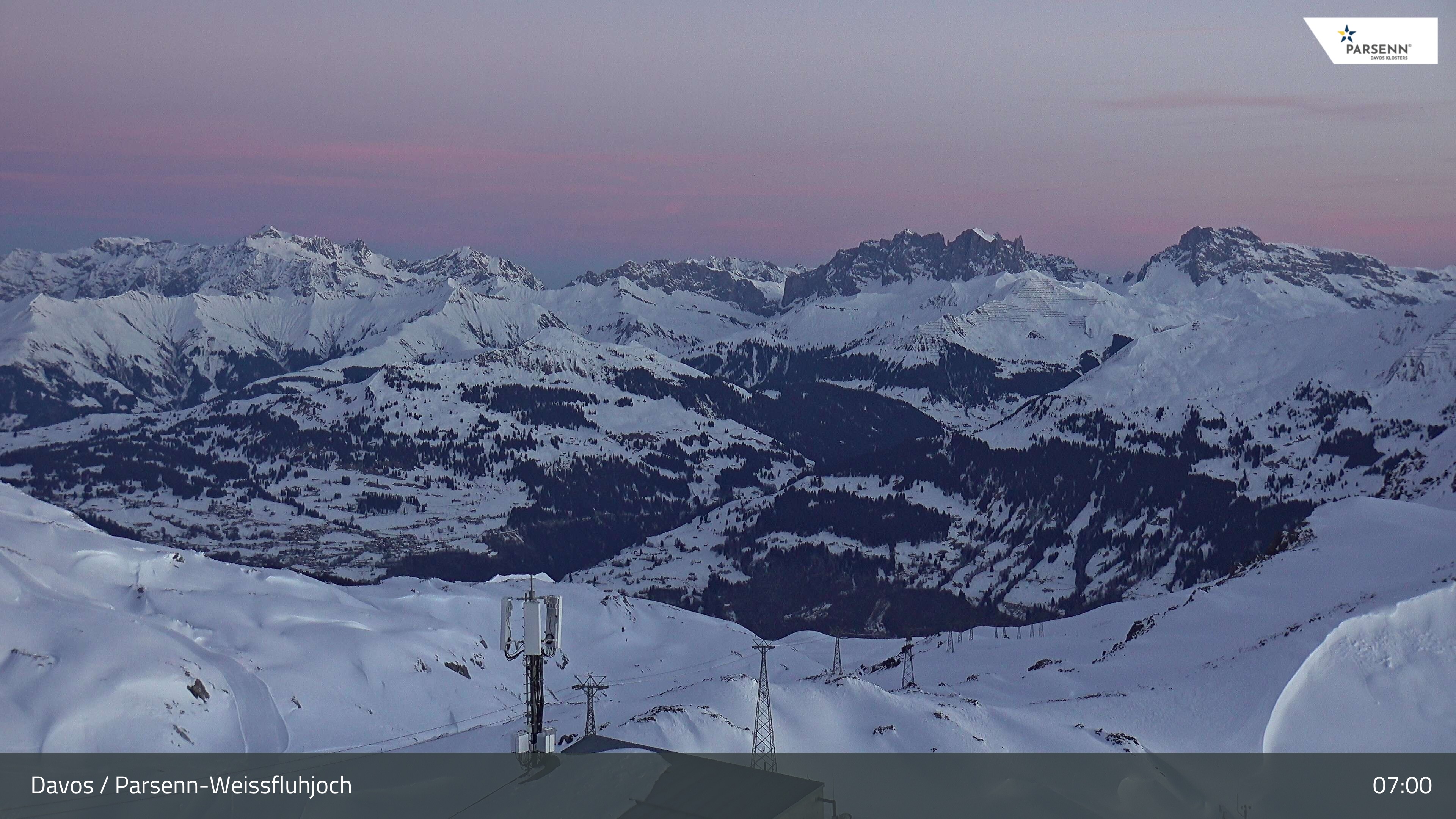 Archived image Webcam Weissfluhjoch, Davos Klosters
