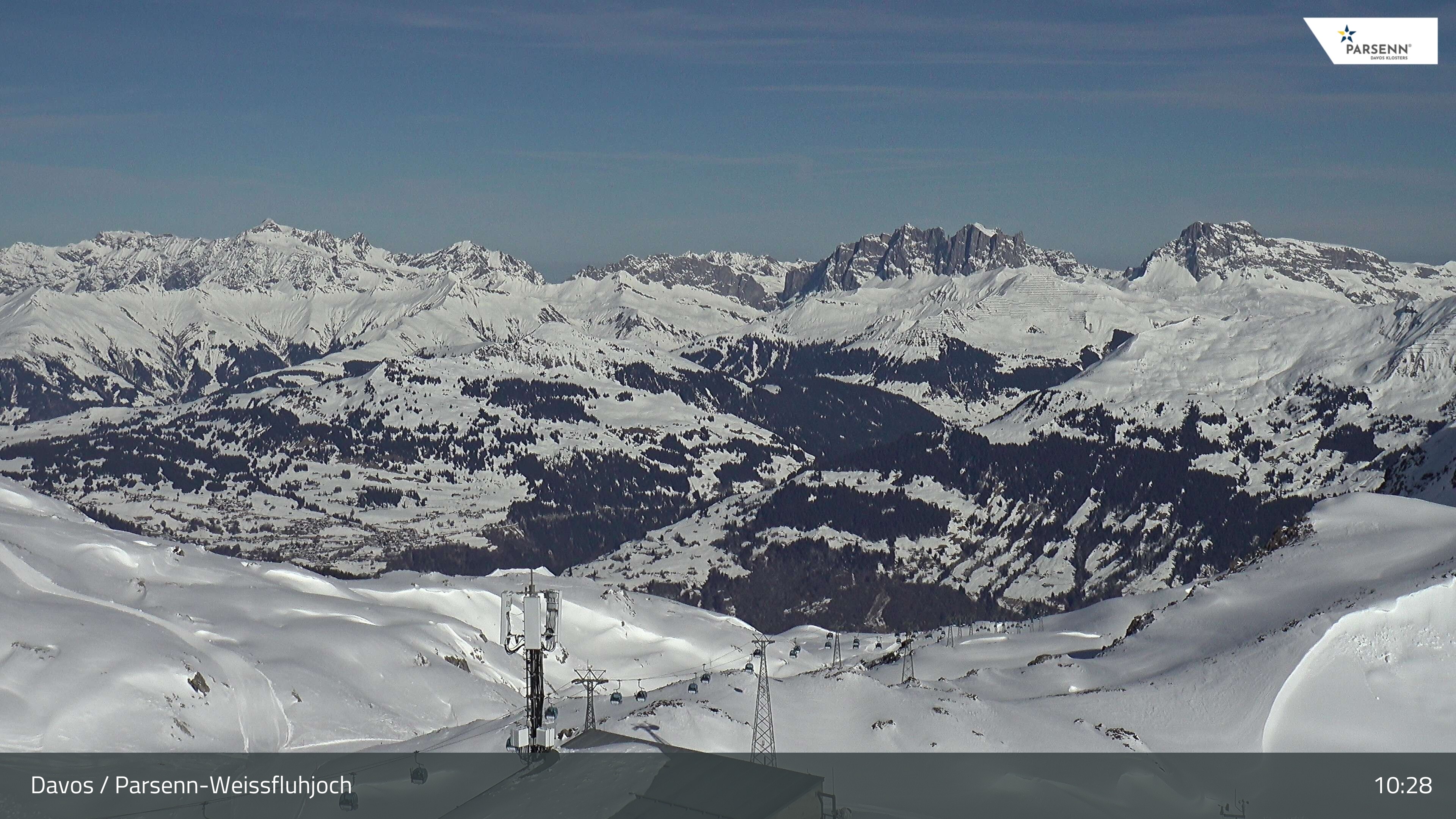 Archived image Webcam Weissfluhjoch, Davos Klosters