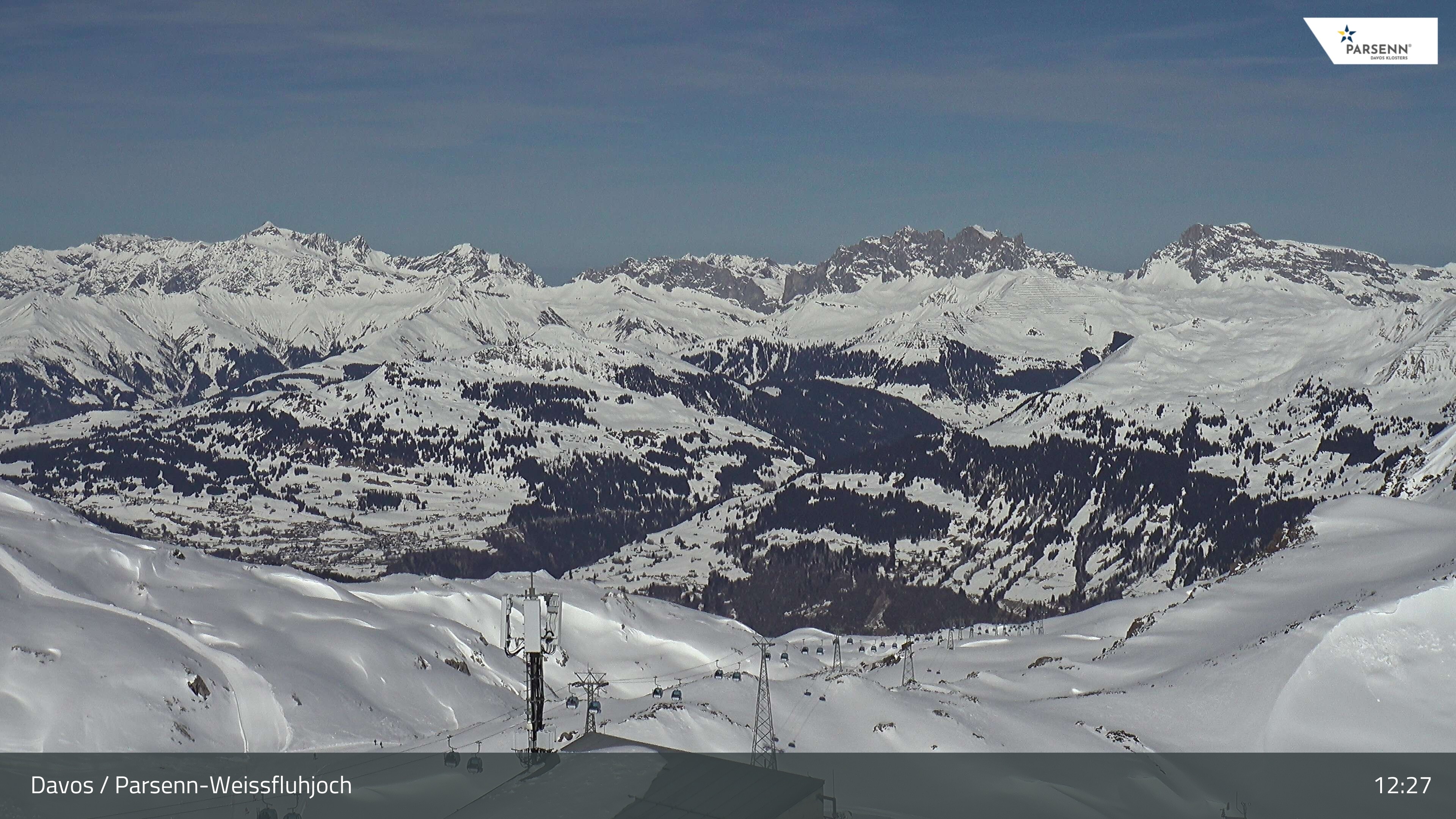 Archived image Webcam Weissfluhjoch, Davos Klosters