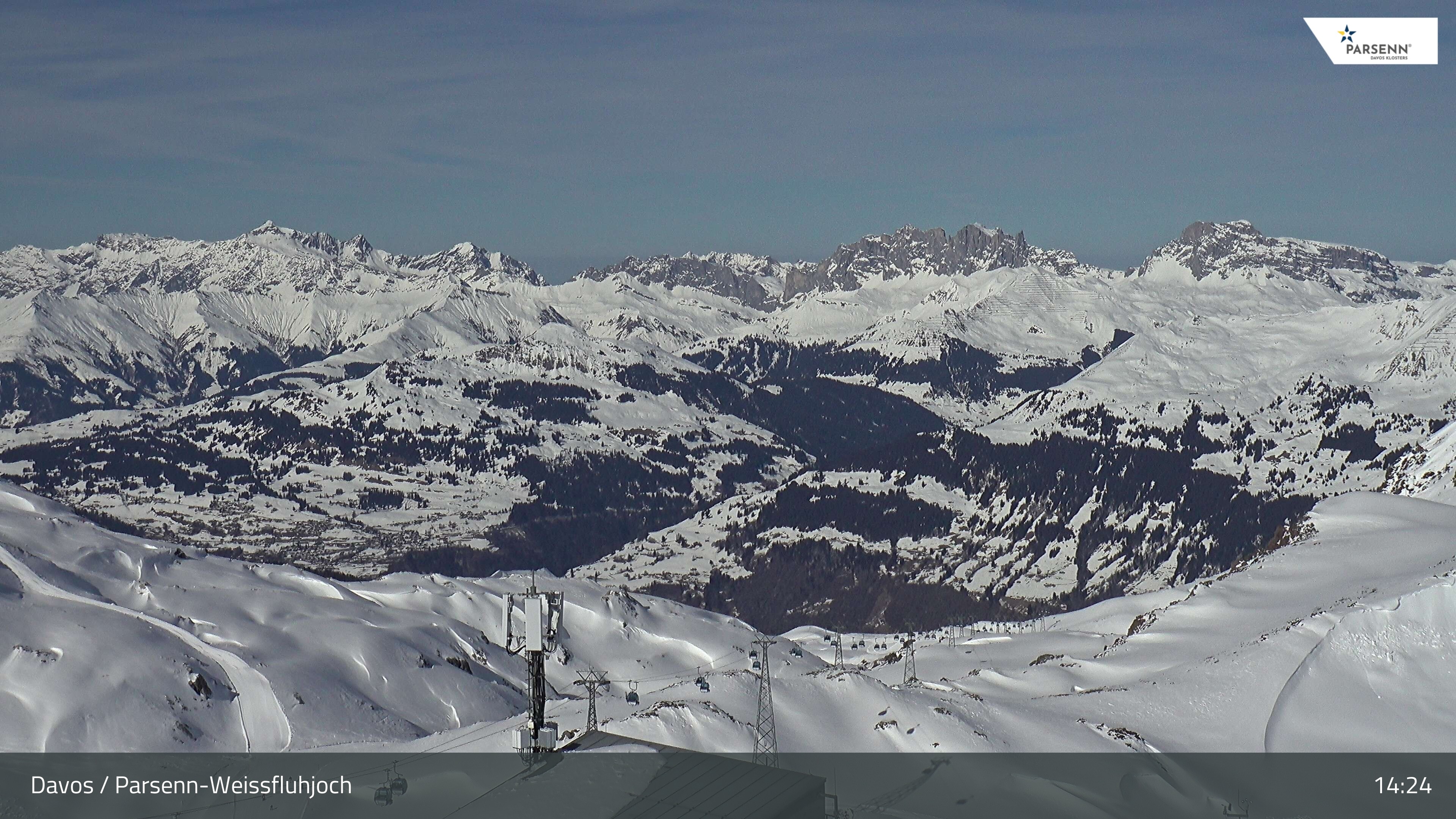 Archived image Webcam Weissfluhjoch, Davos Klosters