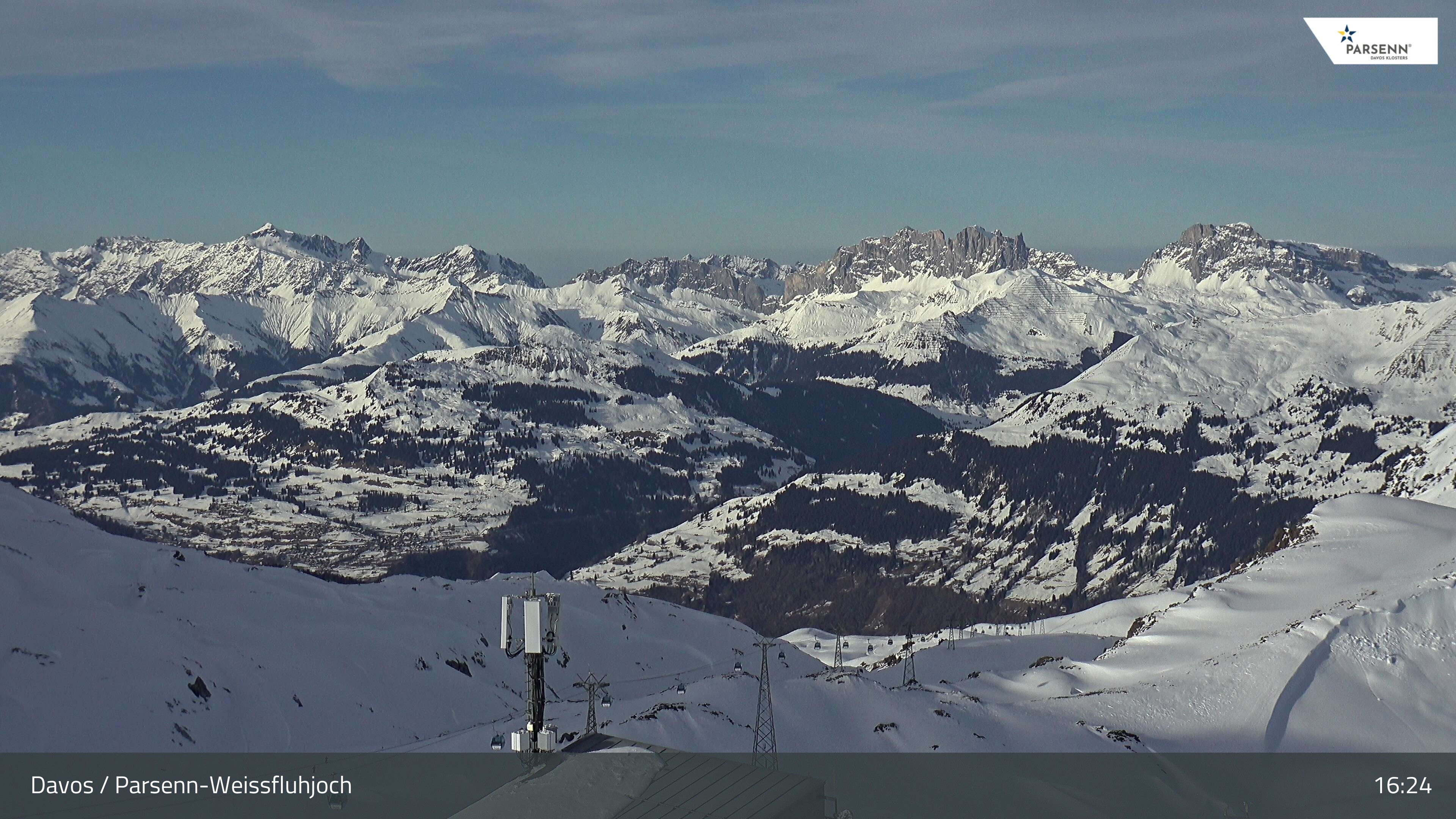 Archived image Webcam Weissfluhjoch, Davos Klosters