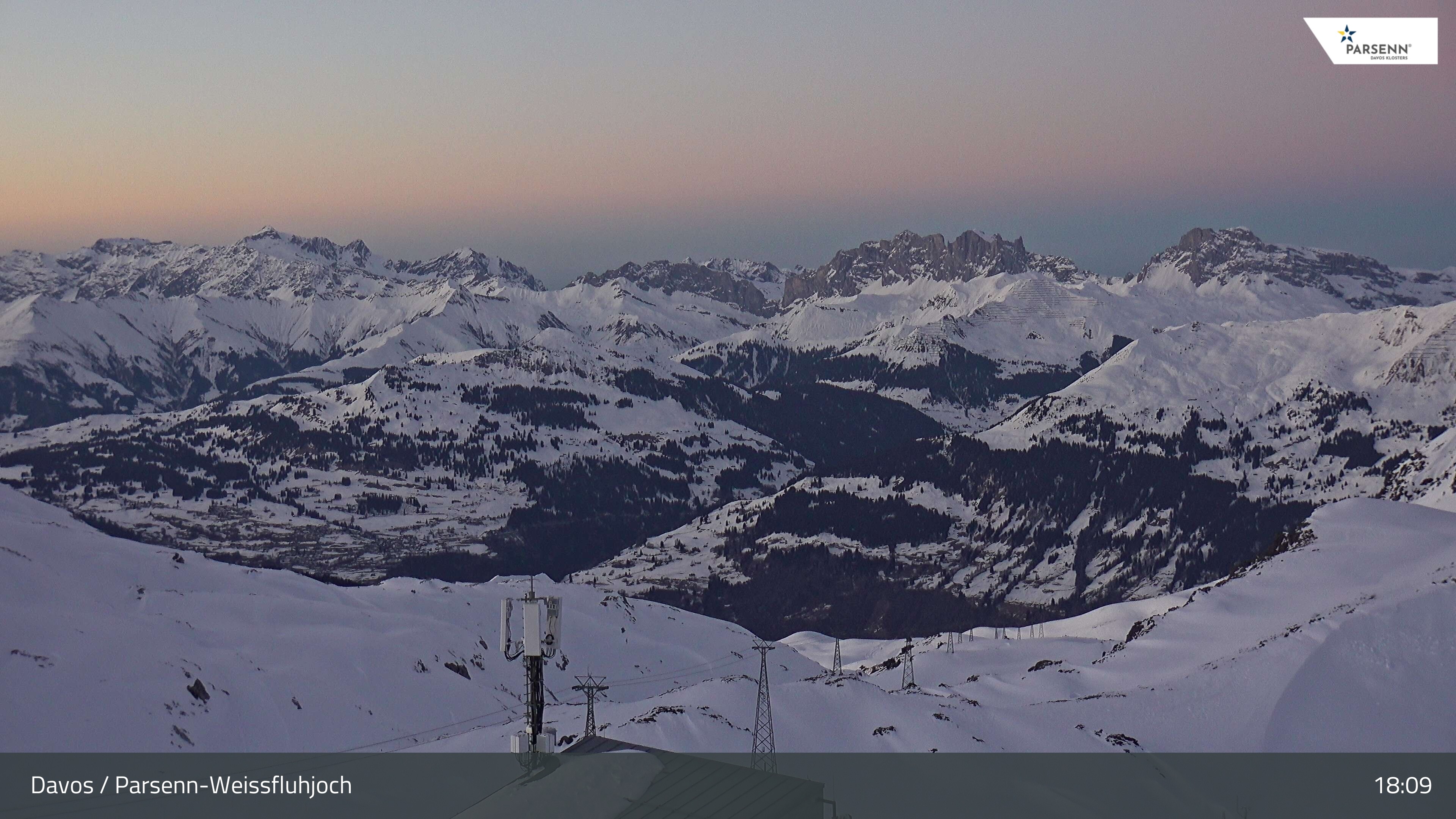 Archived image Webcam Weissfluhjoch, Davos Klosters