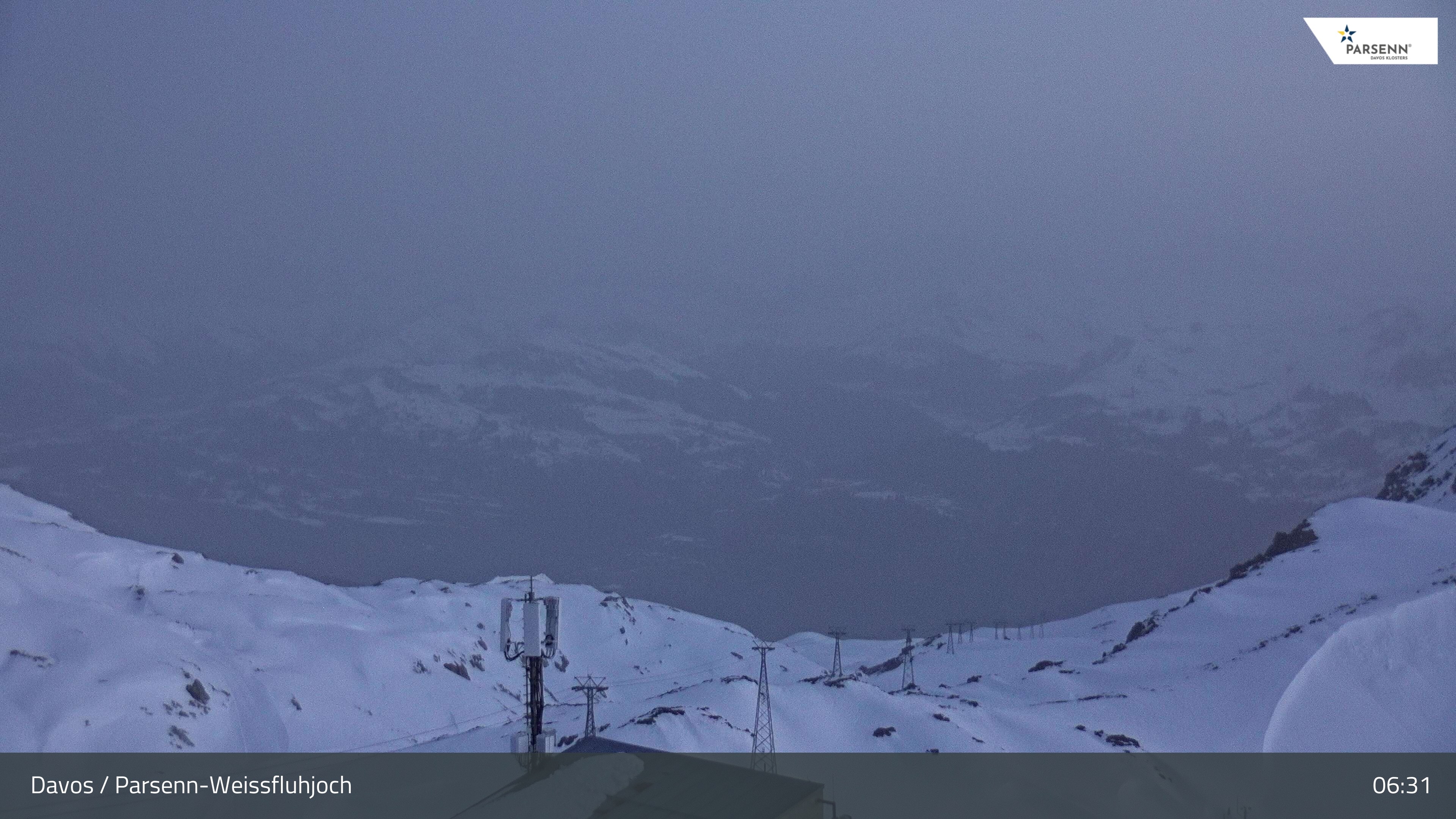 Archived image Webcam Weissfluhjoch, Davos Klosters