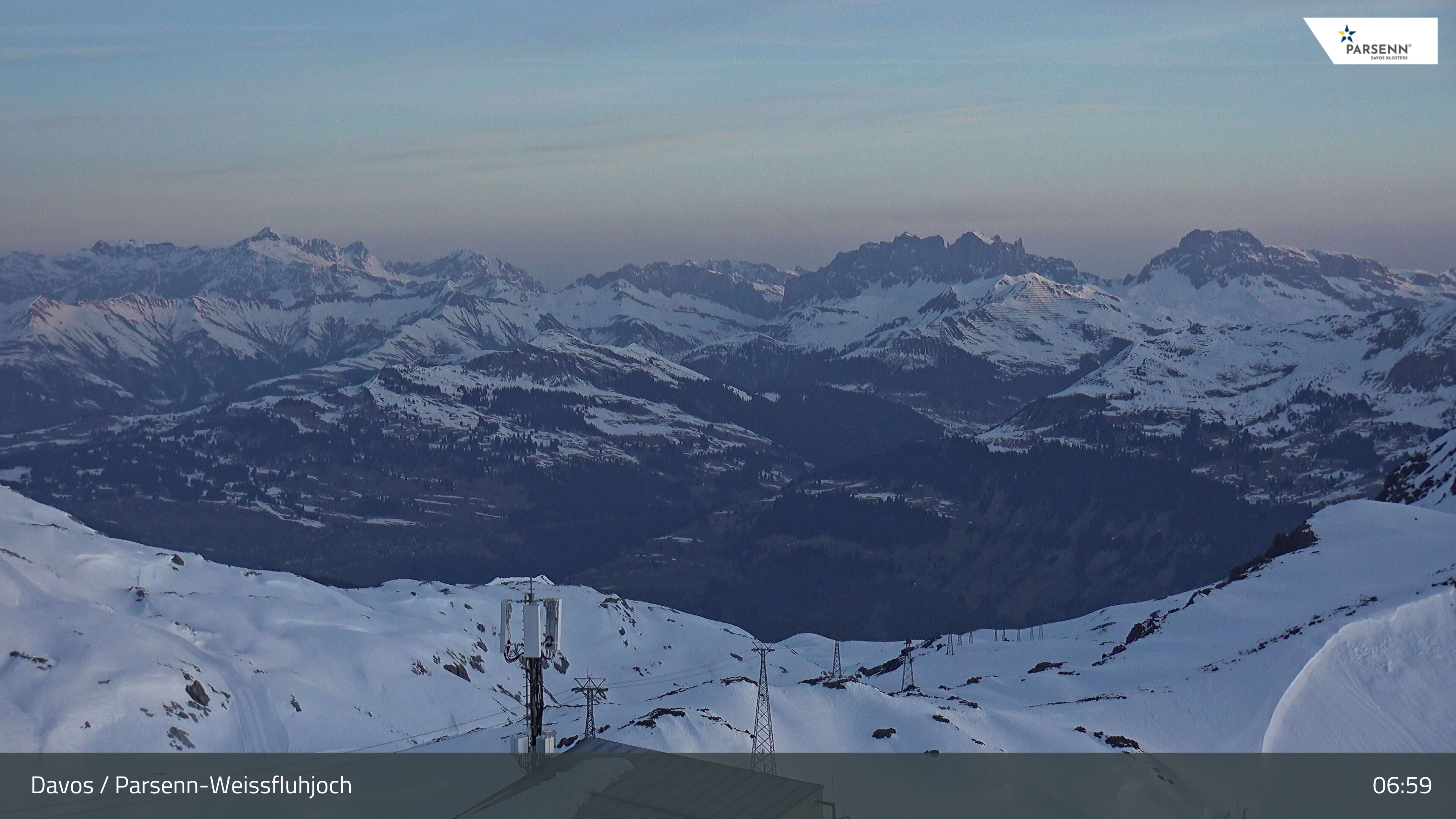 Archiv Foto Webcam Weissfluhjoch - Schifer
