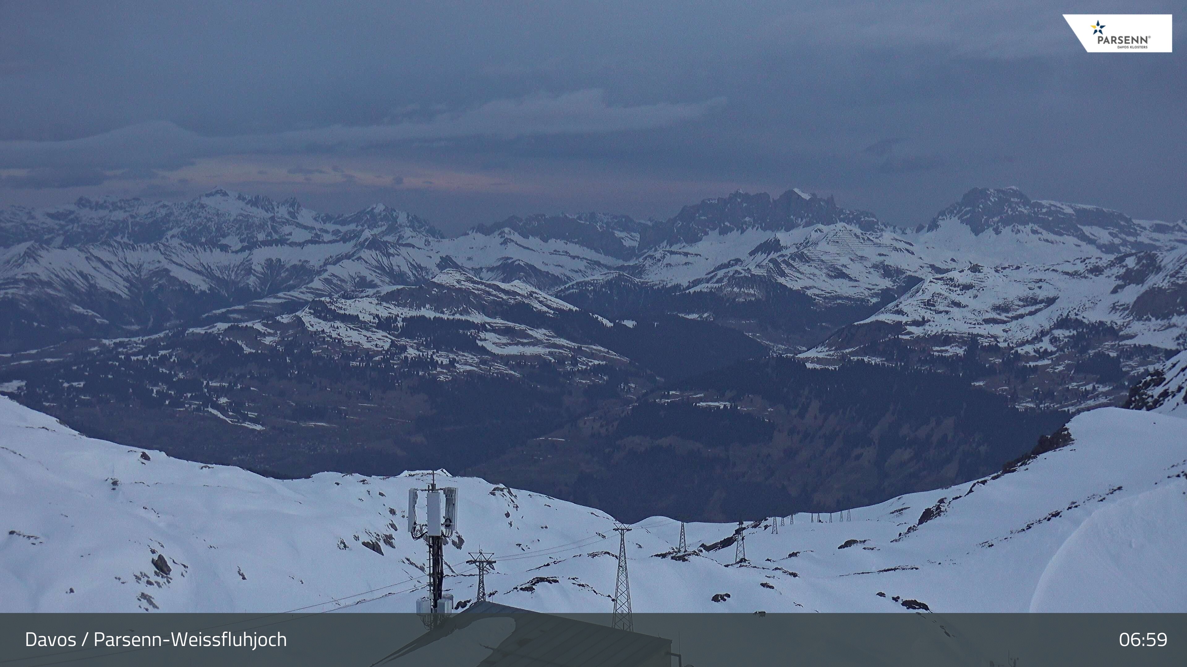 Archiv Foto Webcam Weissfluhjoch - Schifer