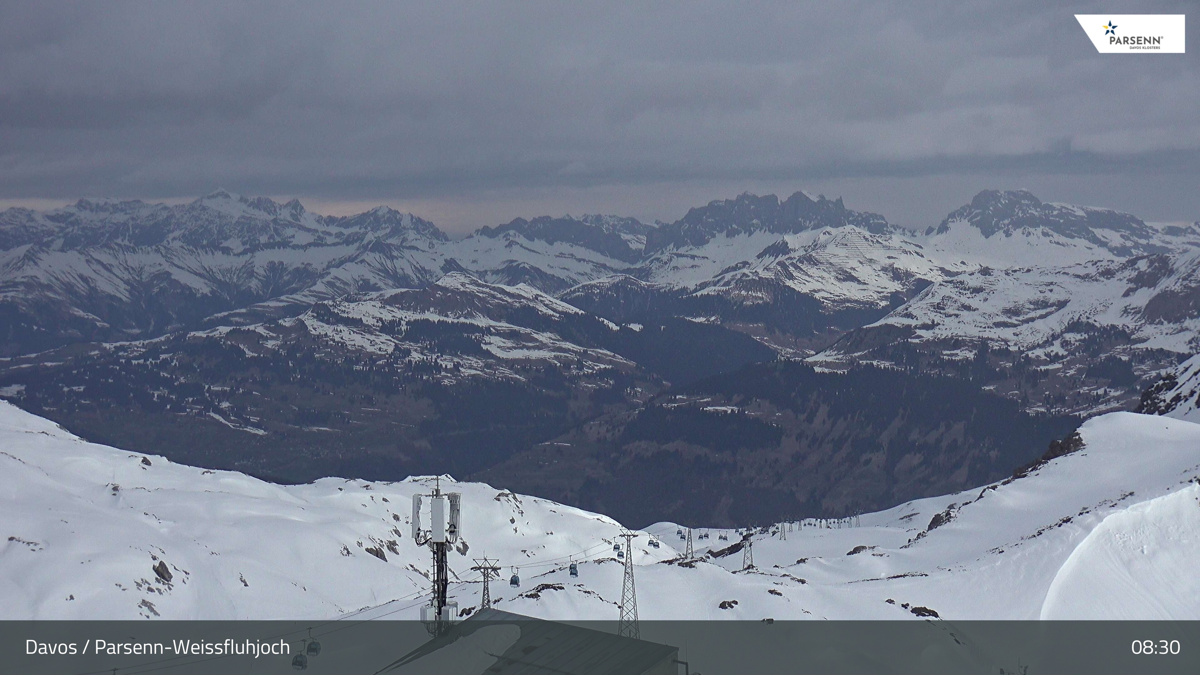 Archiv Foto Webcam Weissfluhjoch - Schifer