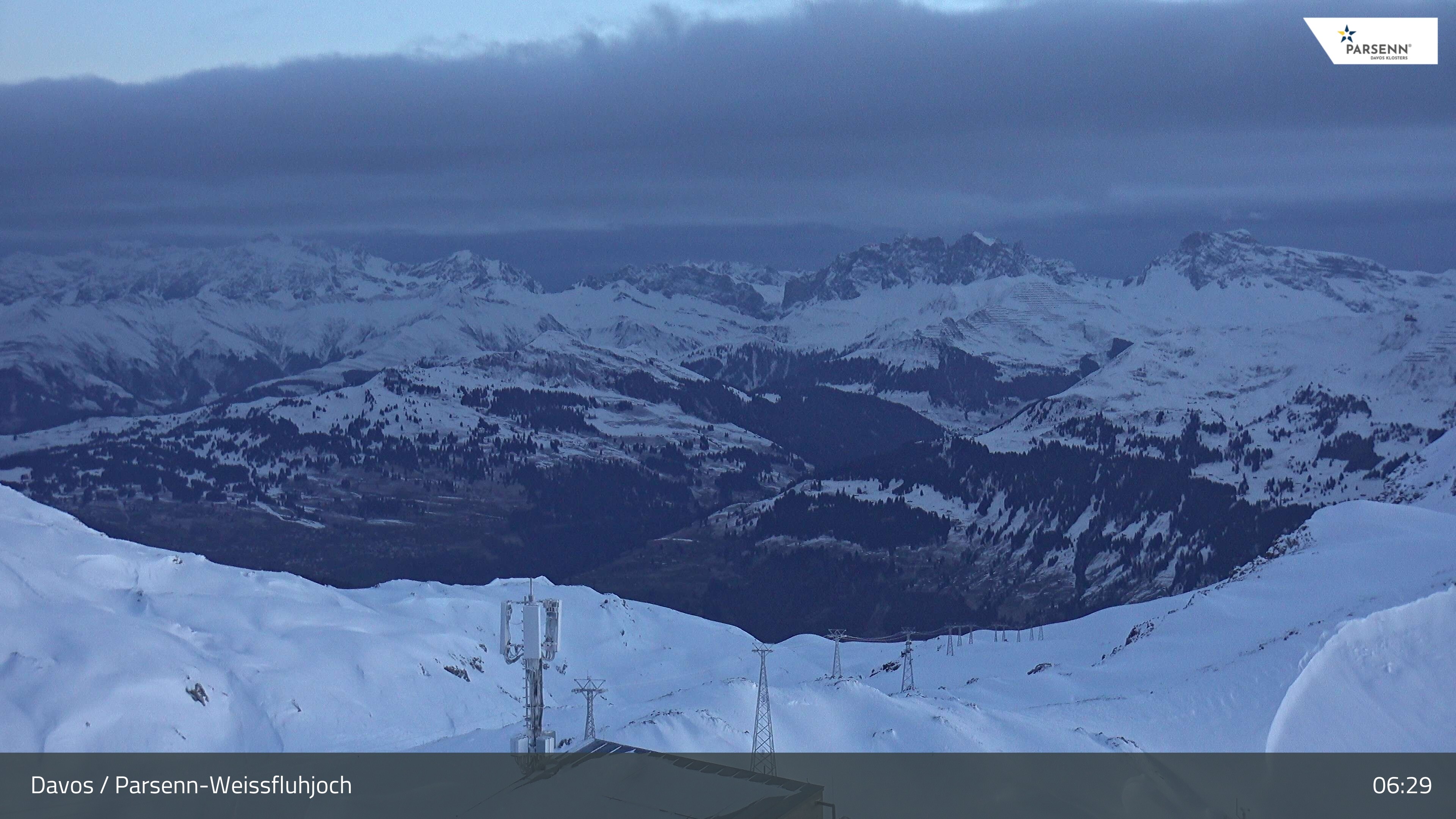 Archived image Webcam Weissfluhjoch, Davos Klosters