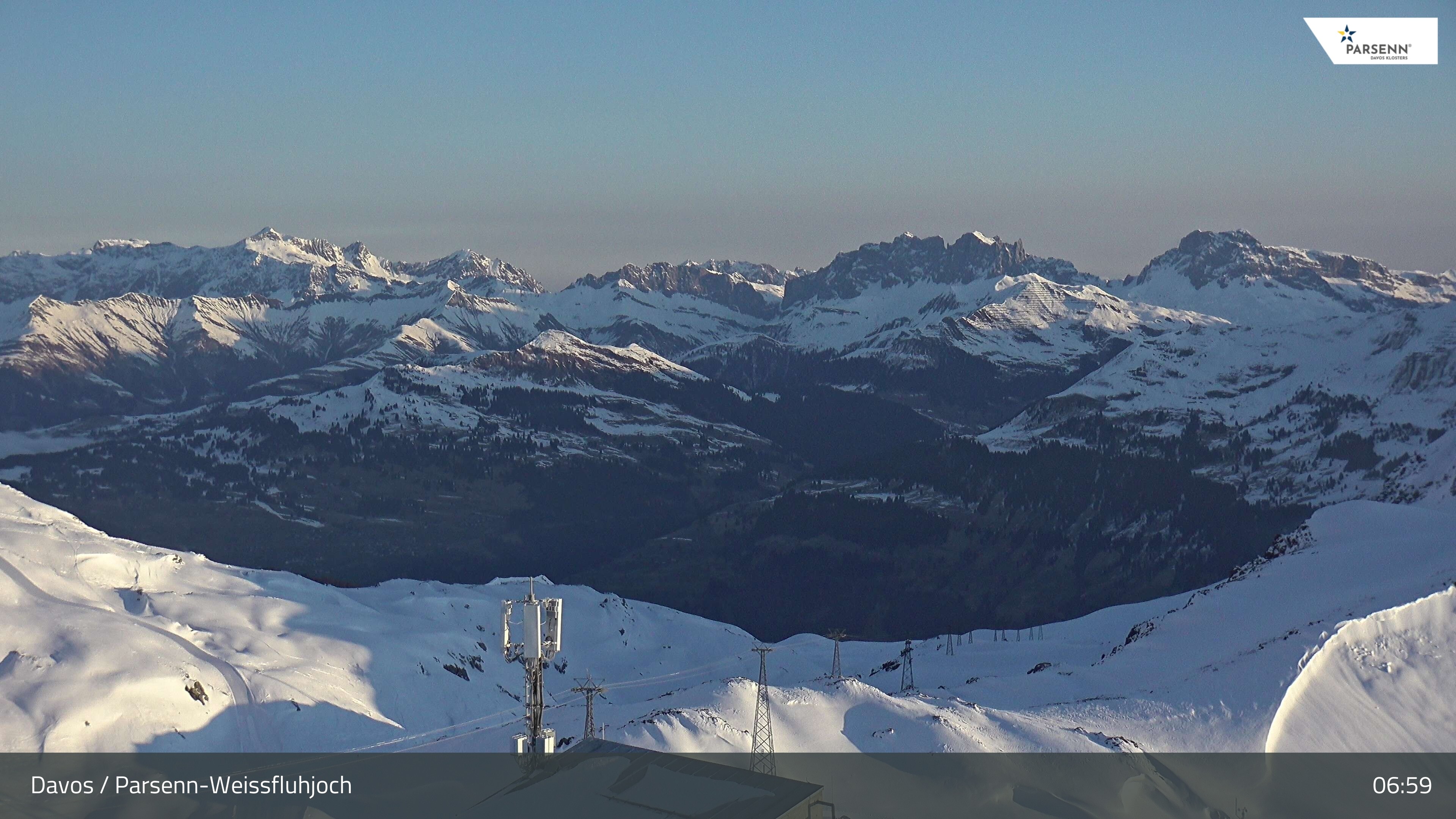 Archiv Foto Webcam Weissfluhjoch - Schifer