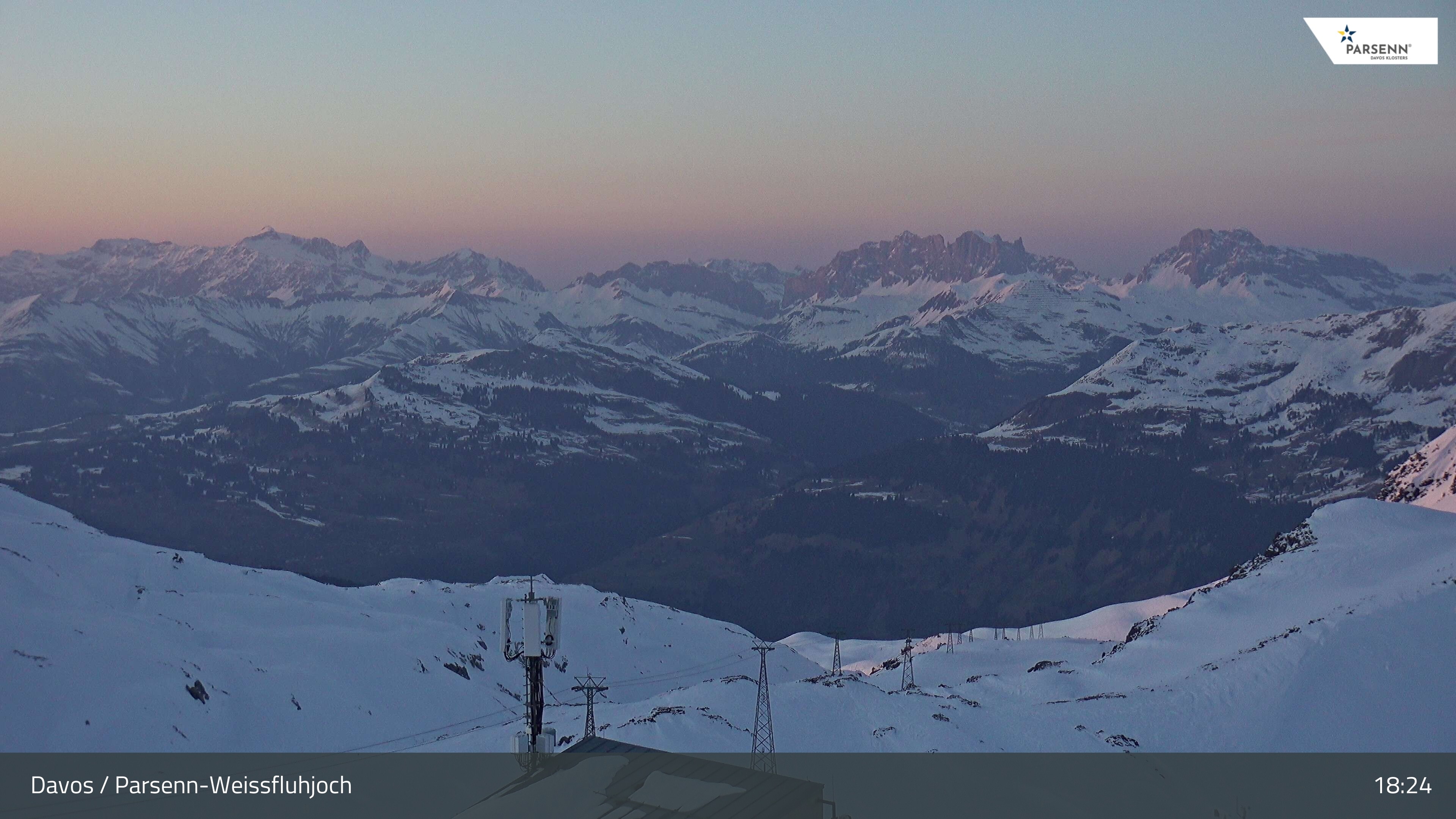Archived image Webcam Weissfluhjoch, Davos Klosters