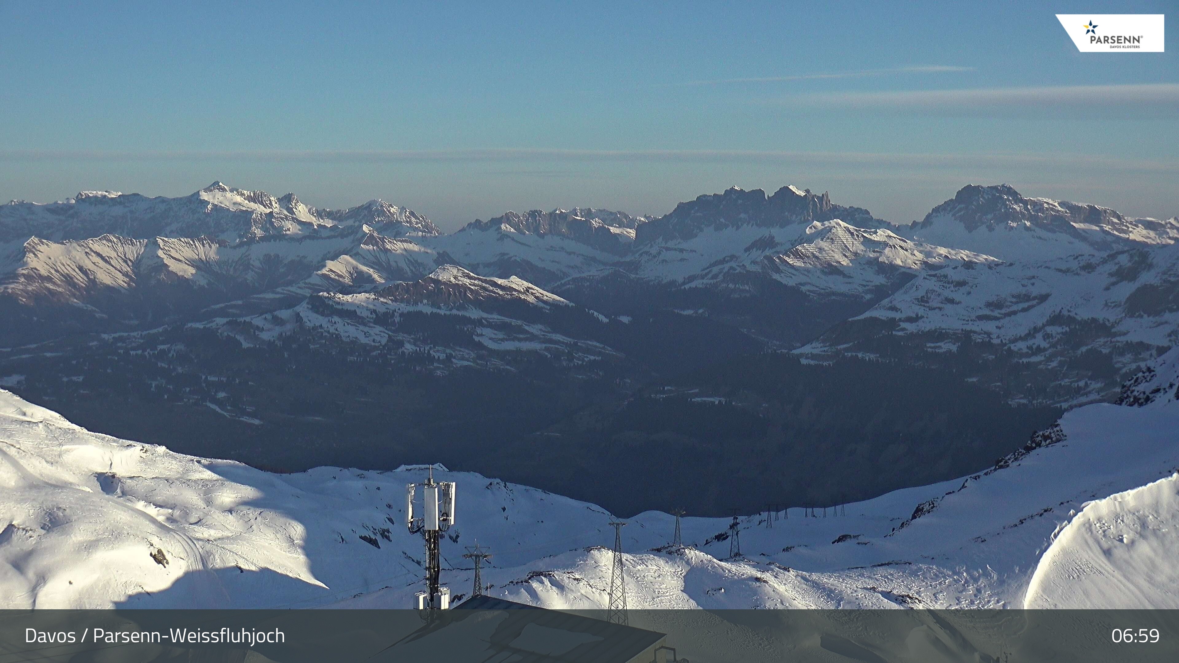 Archiv Foto Webcam Weissfluhjoch - Schifer