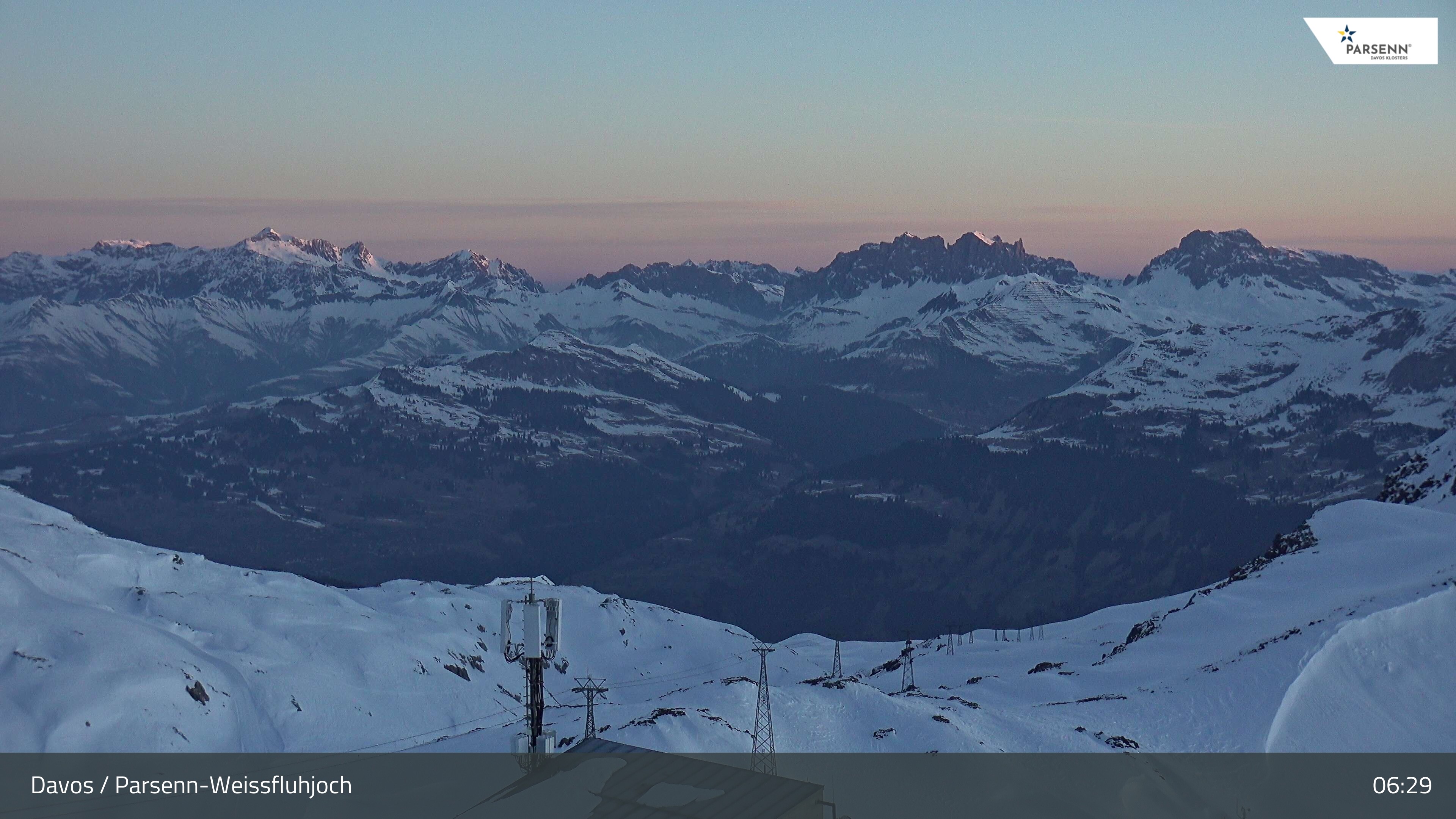 Archived image Webcam Weissfluhjoch, Davos Klosters
