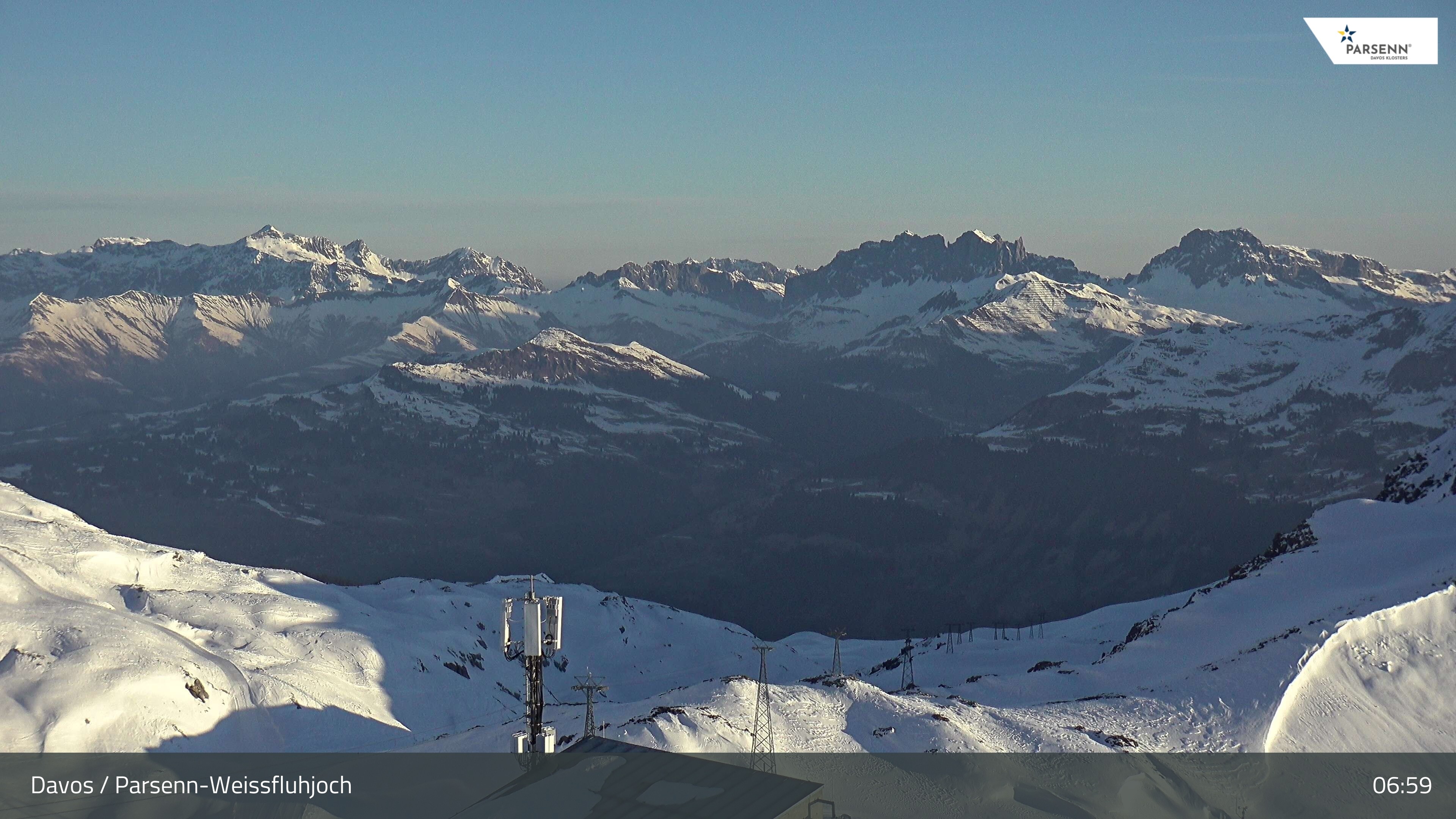 Archived image Webcam Weissfluhjoch, Davos Klosters