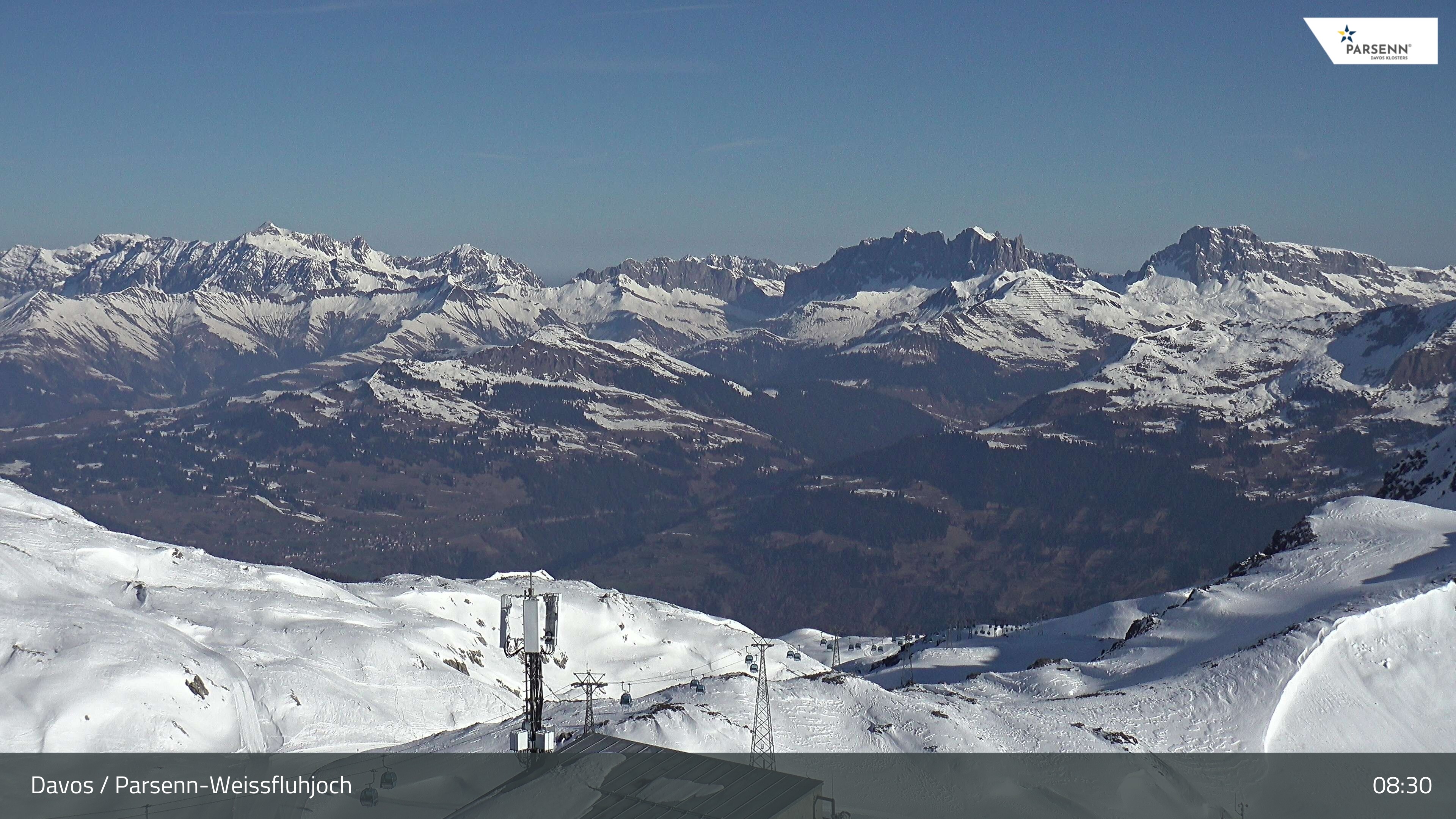 Archived image Webcam Weissfluhjoch, Davos Klosters