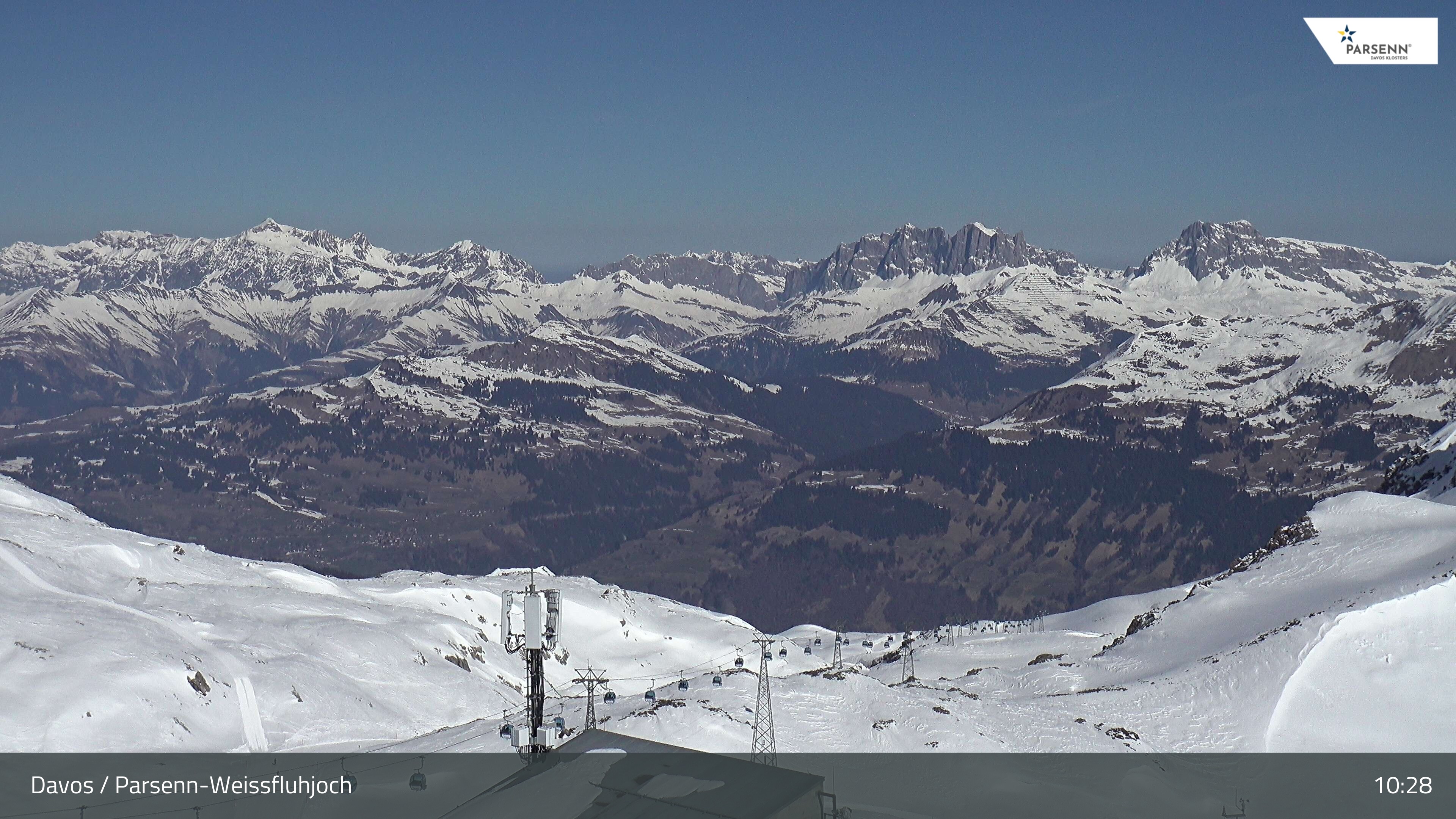 Archived image Webcam Weissfluhjoch, Davos Klosters