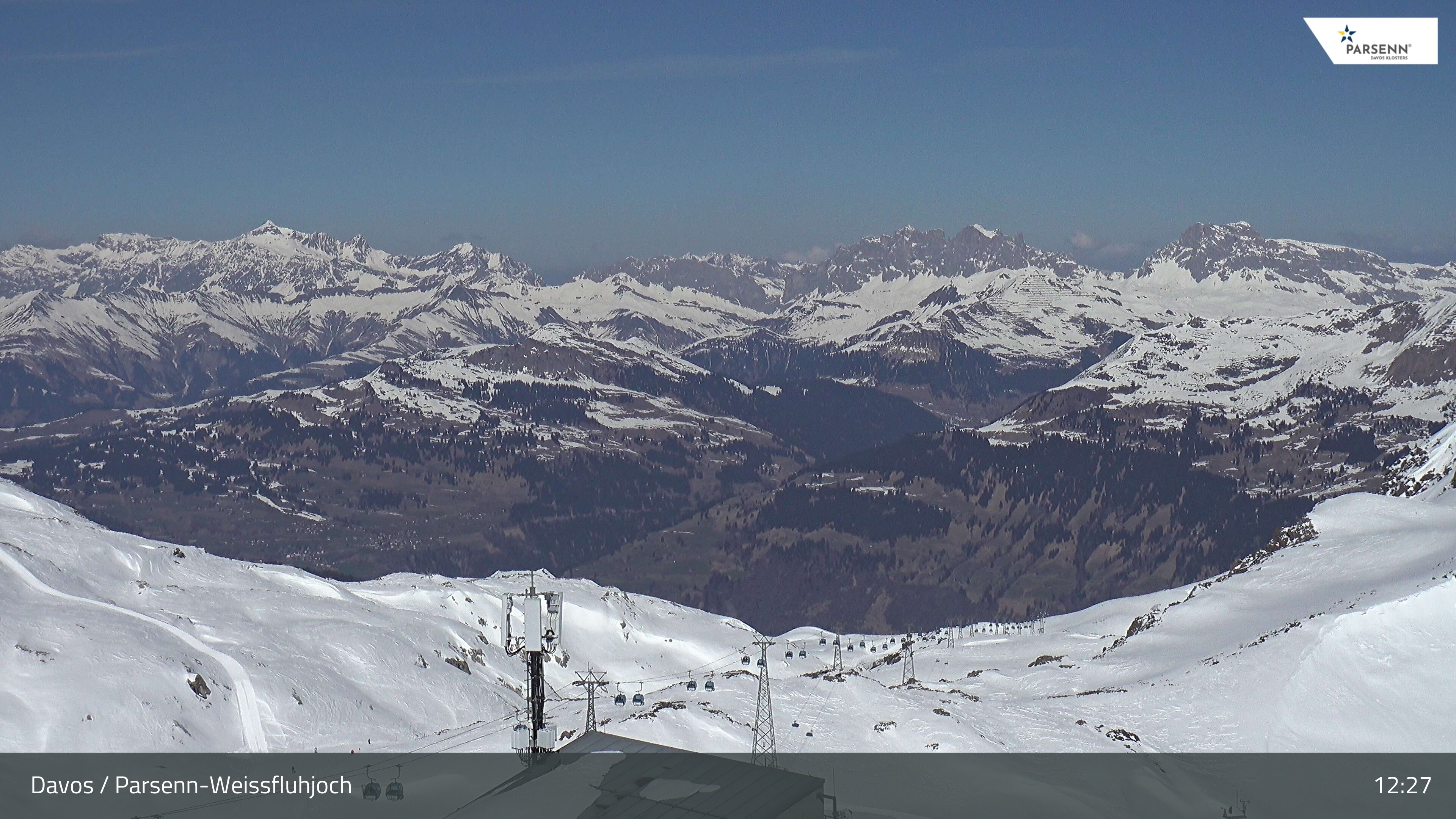 Archived image Webcam Weissfluhjoch, Davos Klosters