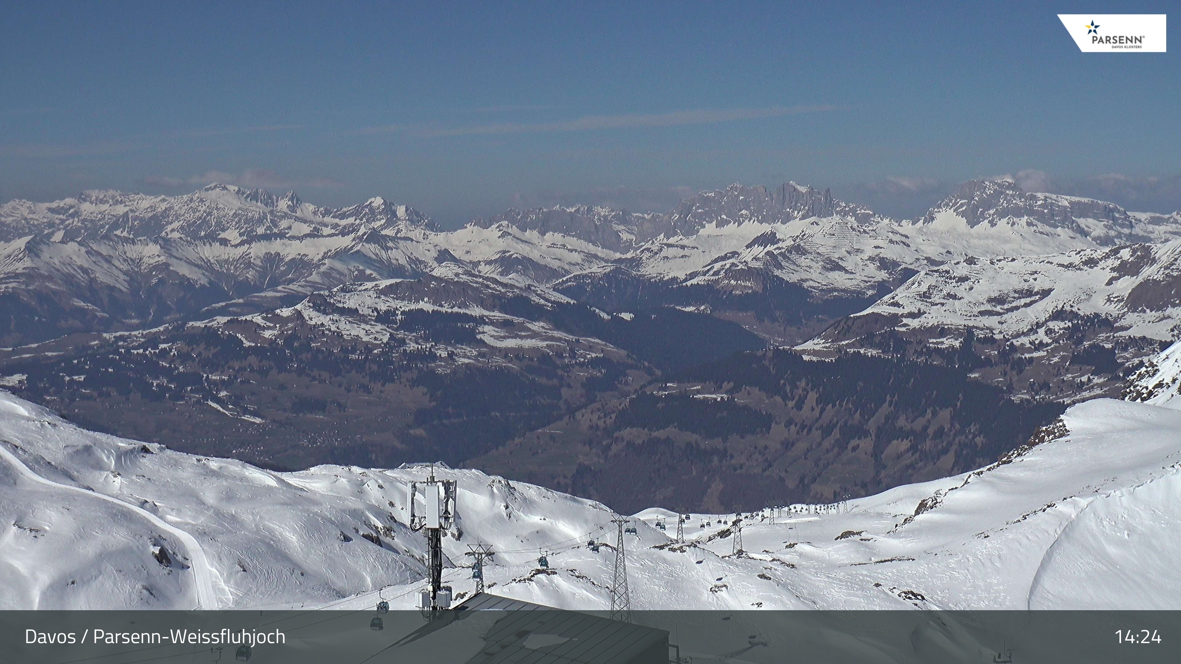 Archived image Webcam Weissfluhjoch, Davos Klosters
