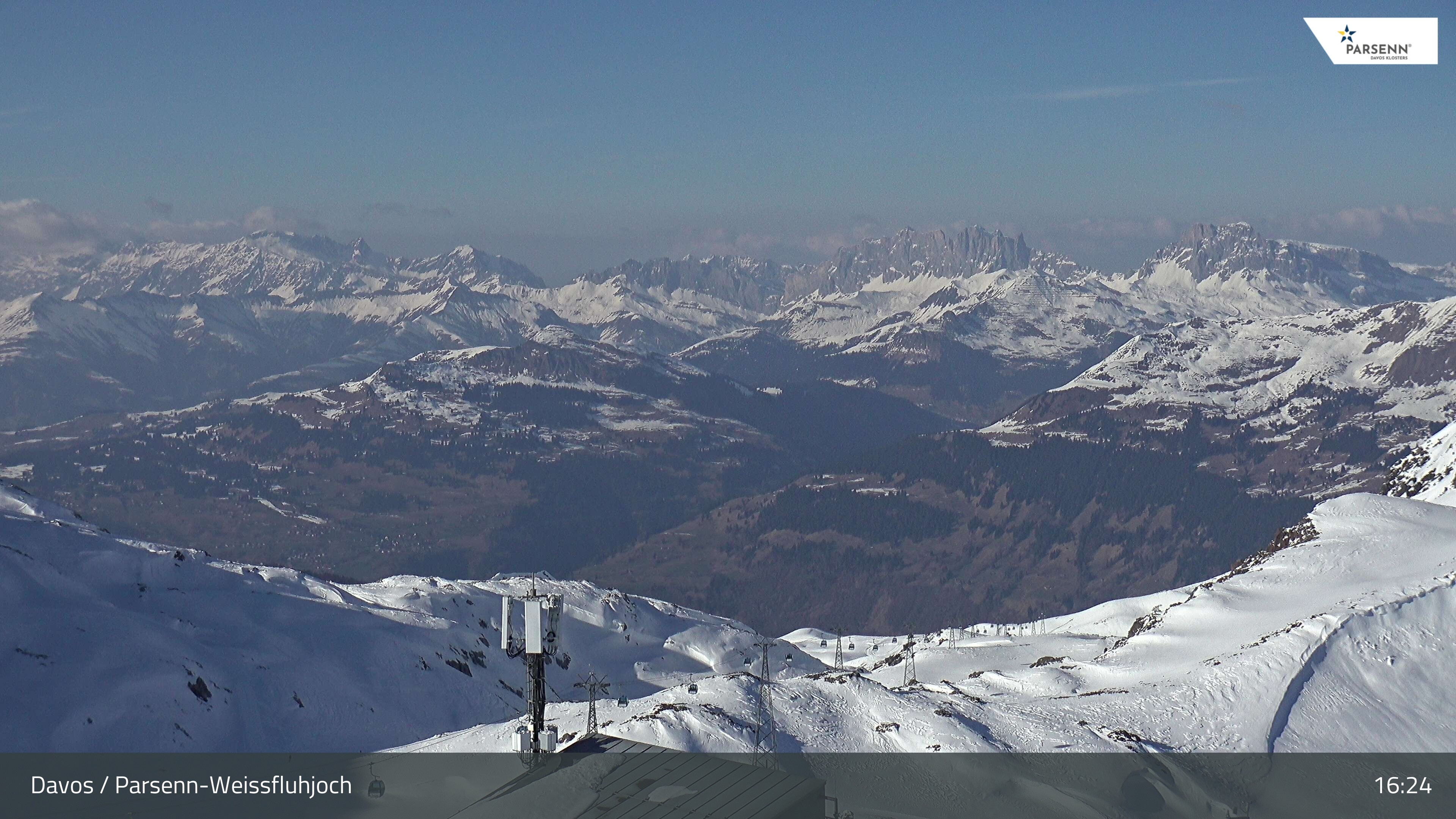 Archived image Webcam Weissfluhjoch, Davos Klosters
