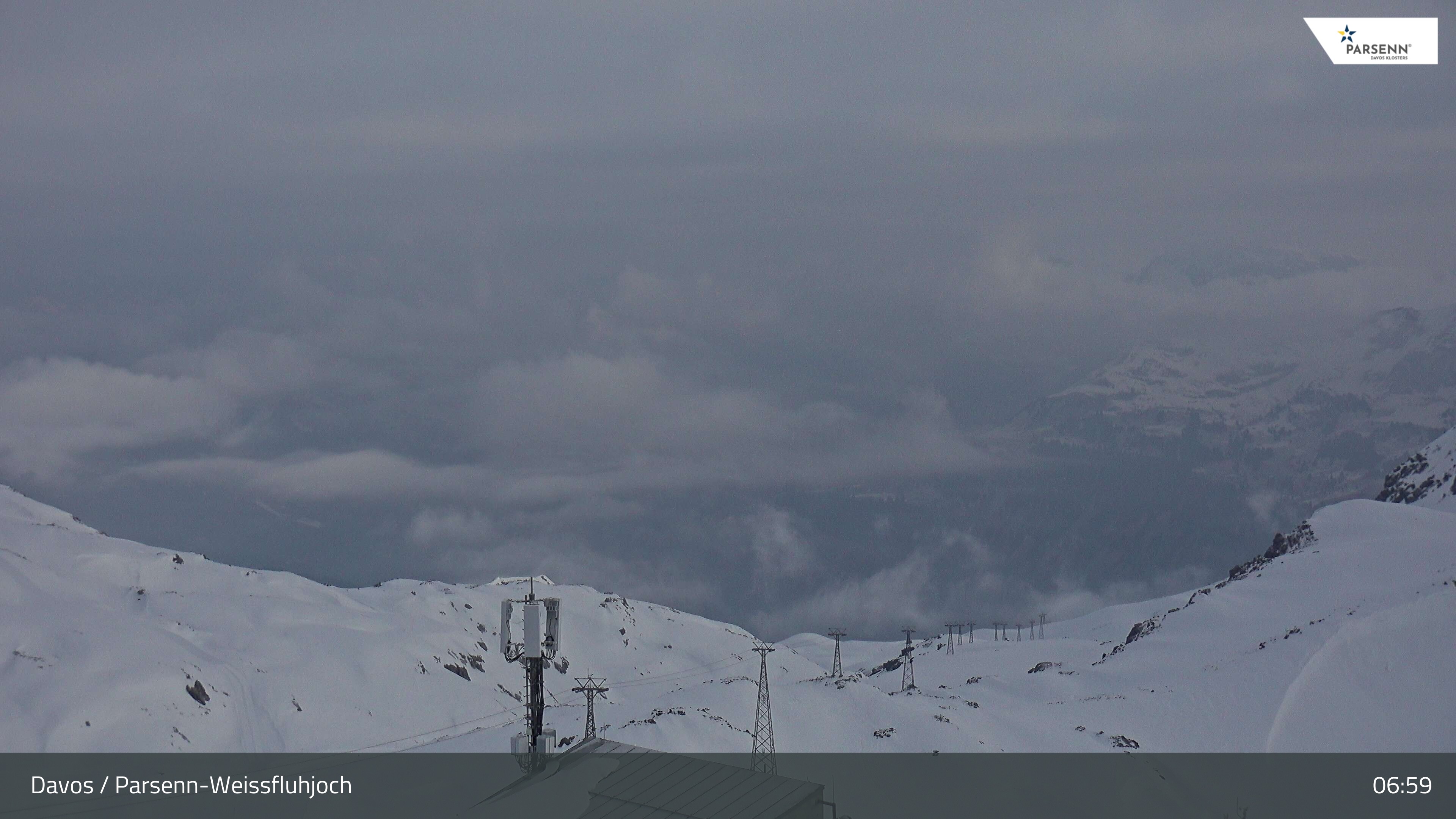 Archiv Foto Webcam Weissfluhjoch - Schifer