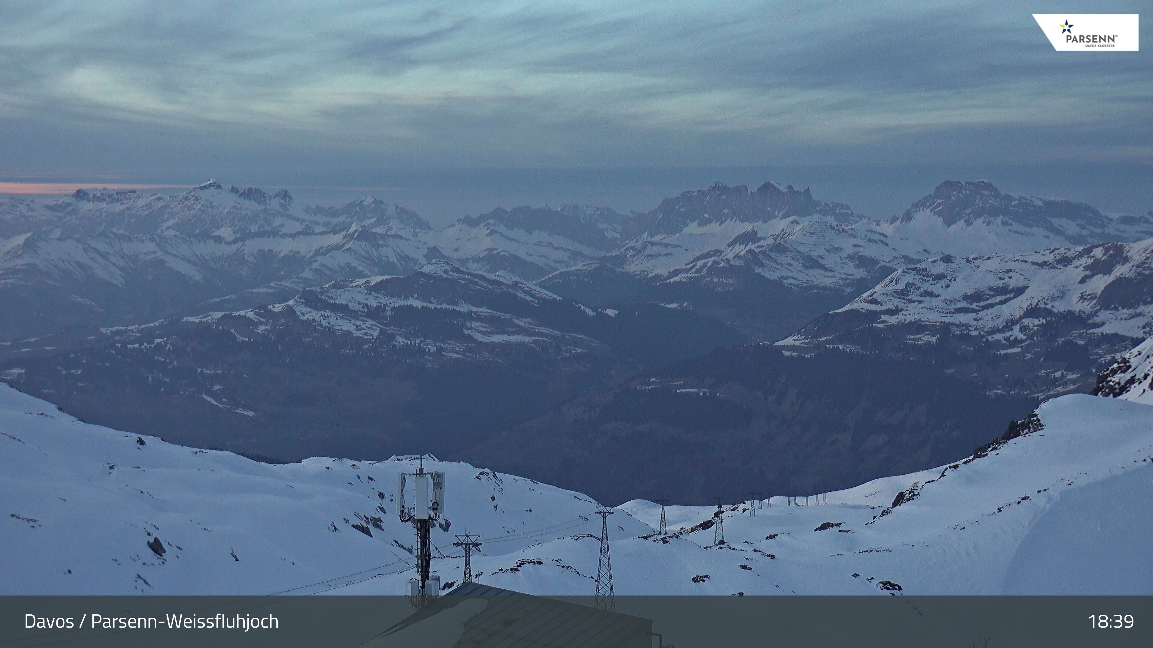 Archived image Webcam Weissfluhjoch, Davos Klosters