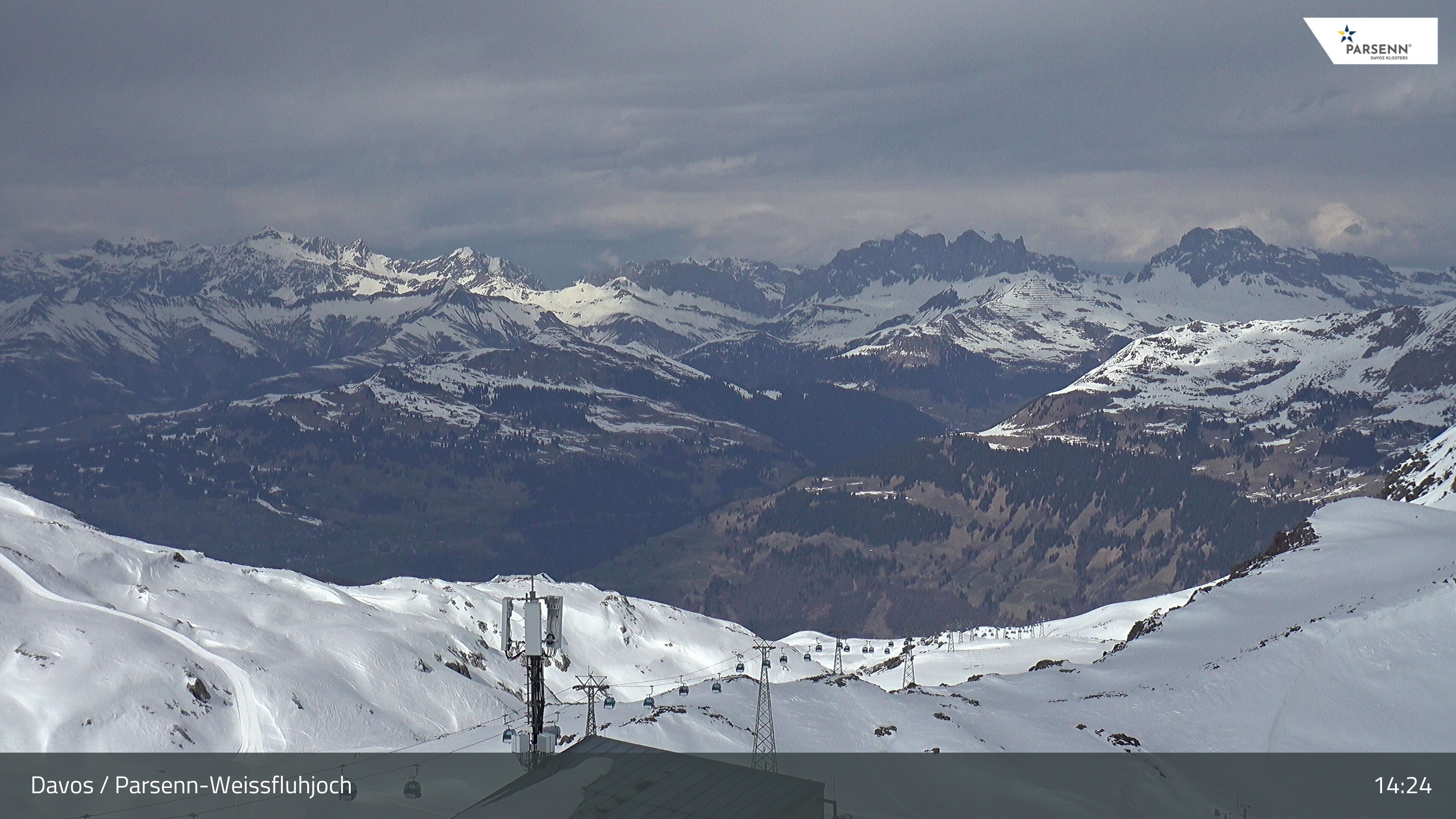 Archiv Foto Webcam Weissfluhjoch - Schifer