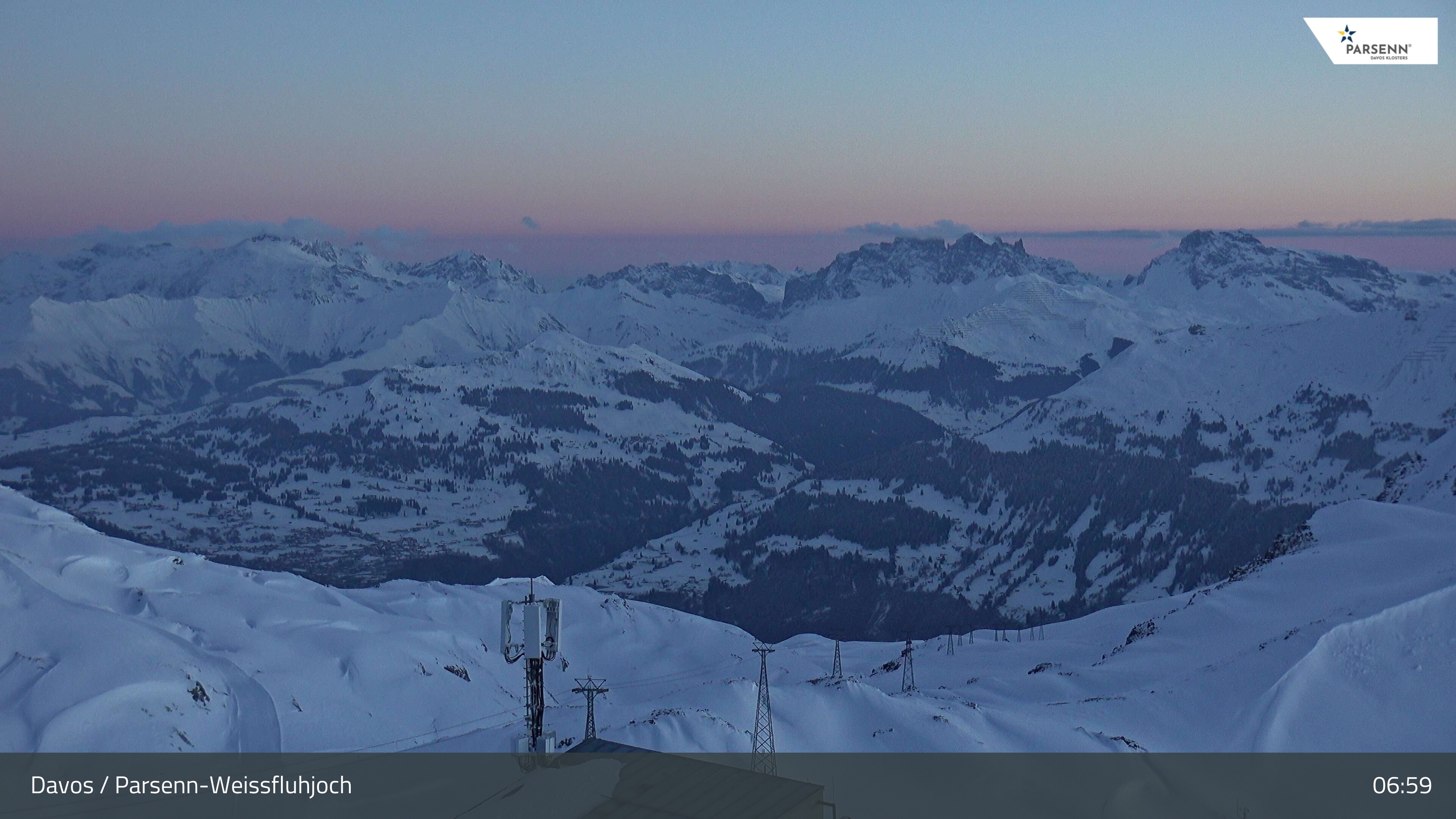 Archiv Foto Webcam Weissfluhjoch - Schifer