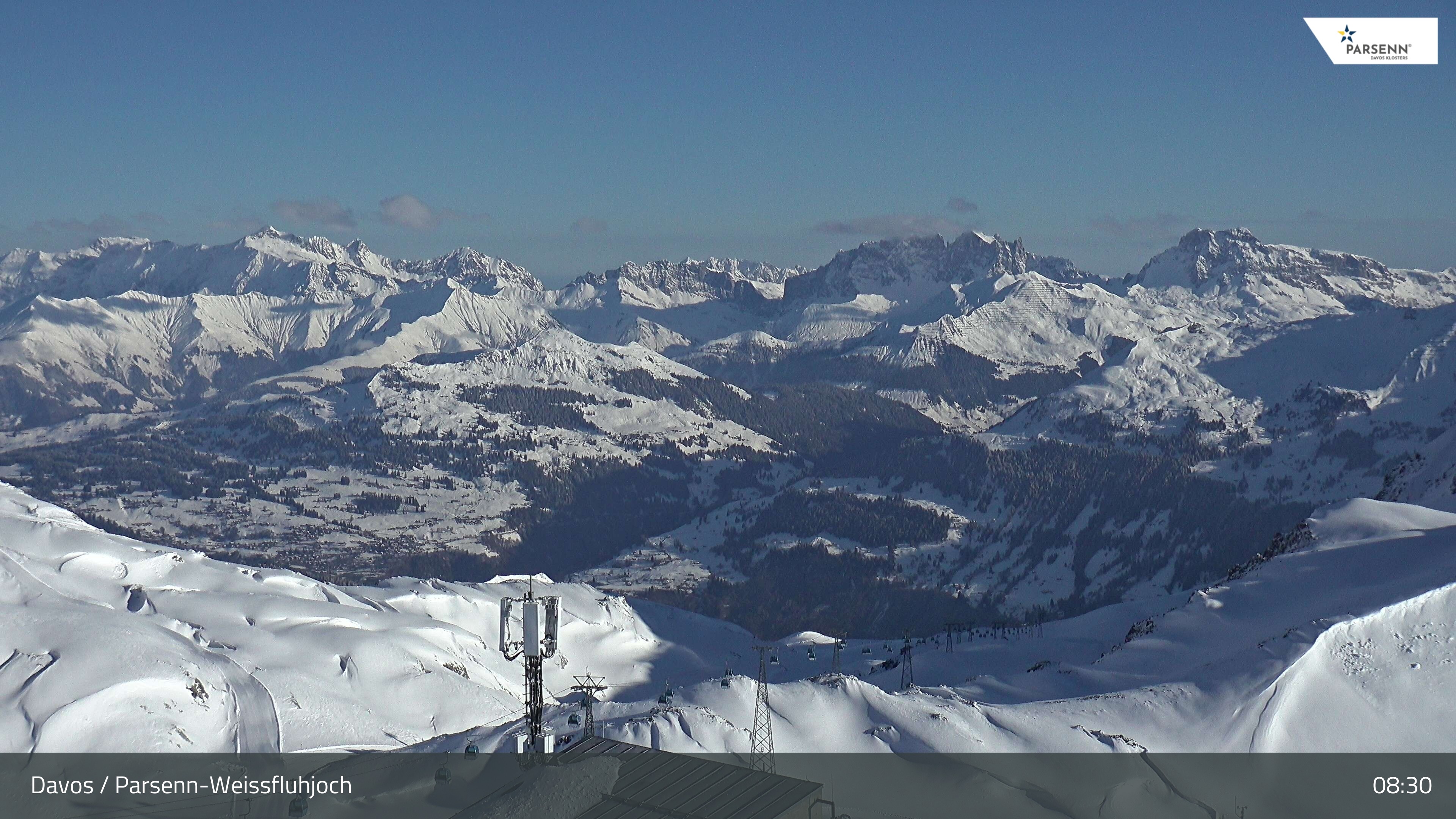 Archiv Foto Webcam Weissfluhjoch - Schifer