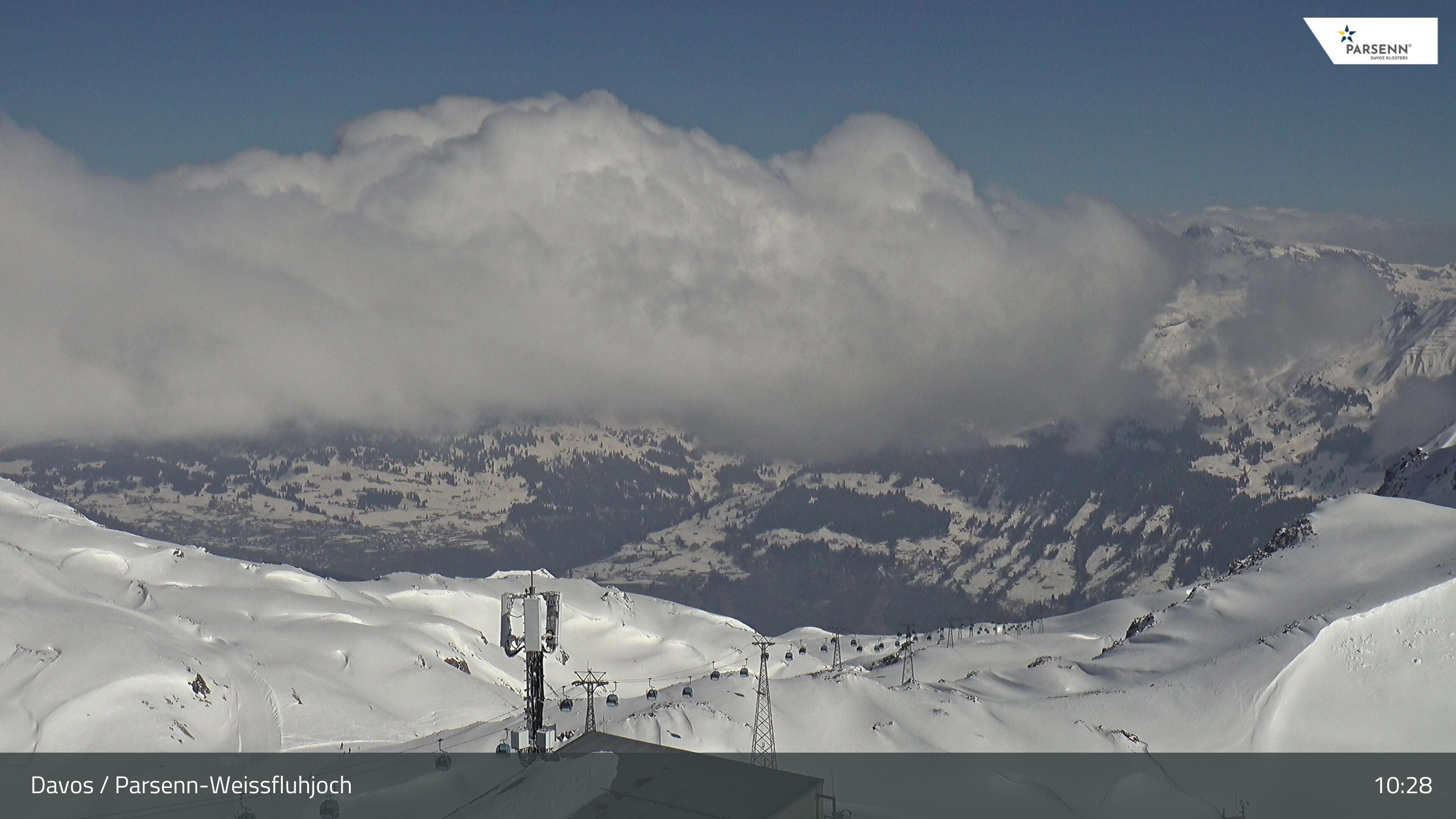 Archiv Foto Webcam Weissfluhjoch - Schifer