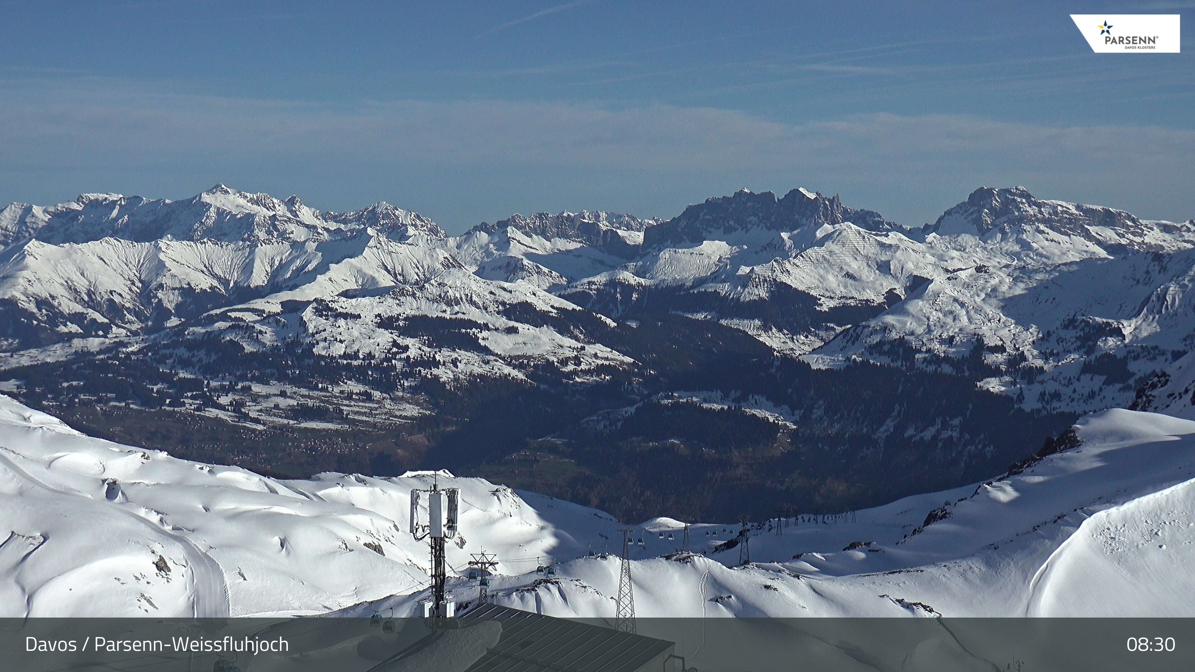Archived image Webcam Weissfluhjoch, Davos Klosters