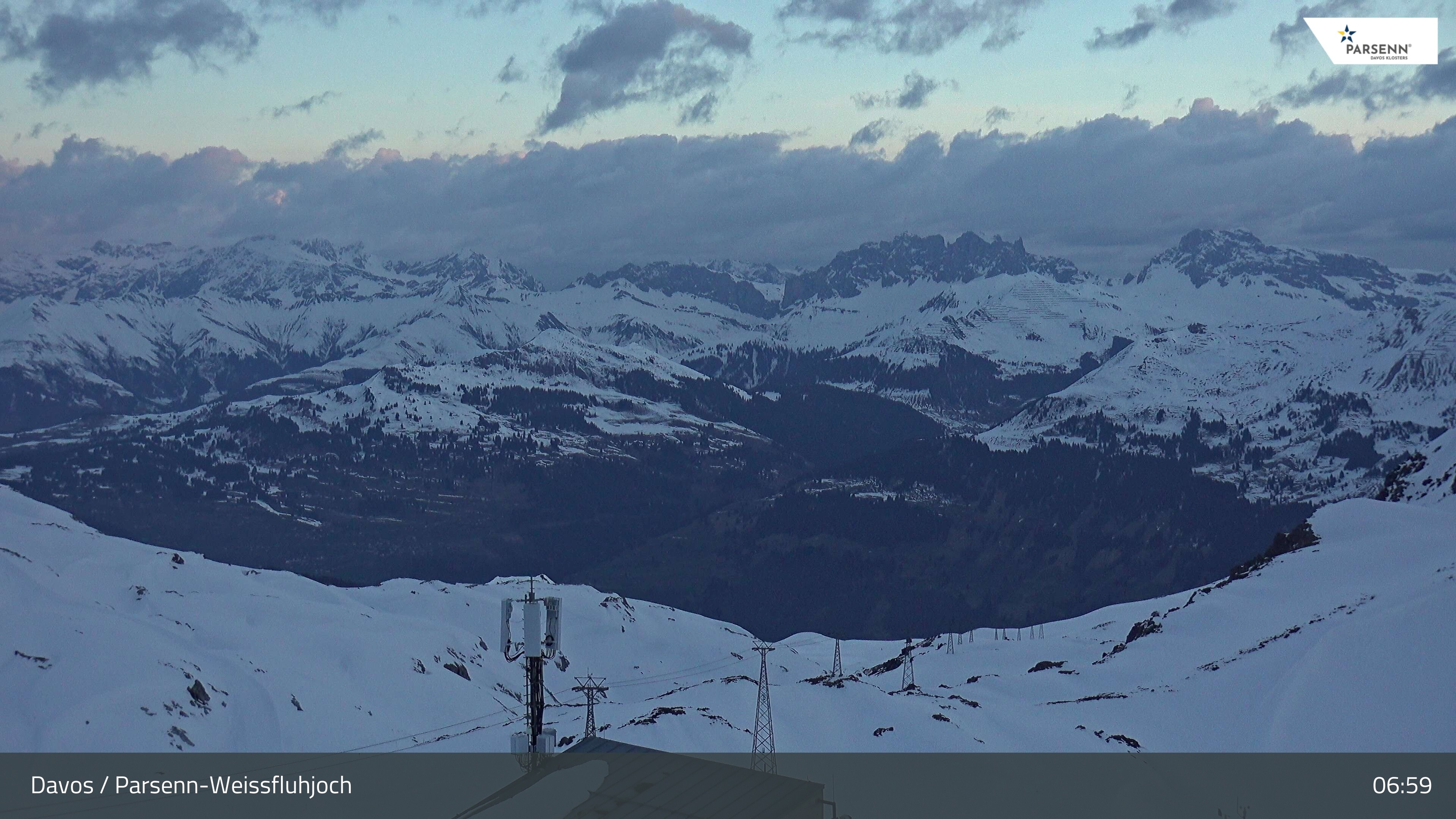 Archiv Foto Webcam Weissfluhjoch - Schifer