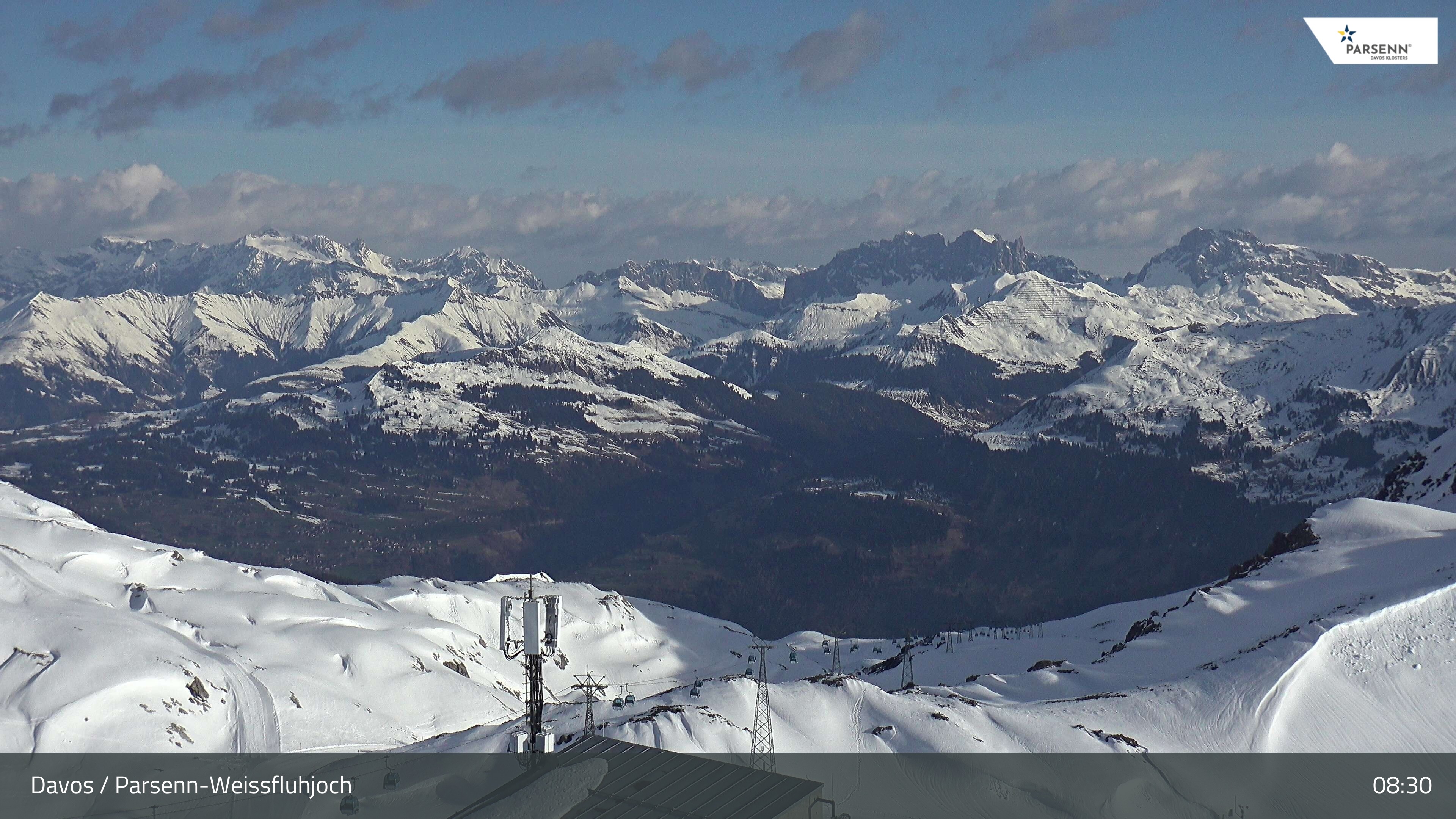 Archiv Foto Webcam Weissfluhjoch - Schifer
