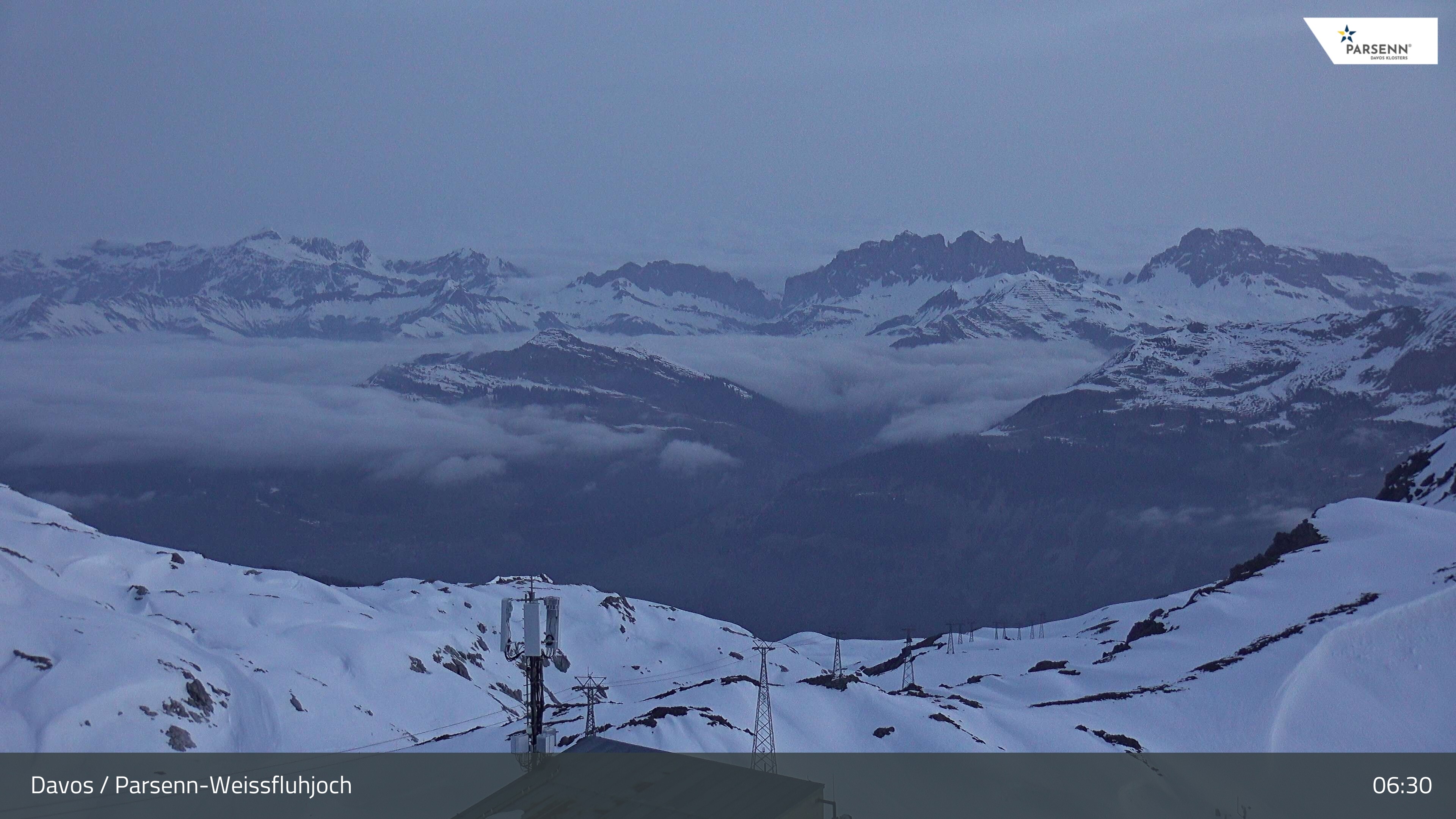 Archiv Foto Webcam Weissfluhjoch - Schifer