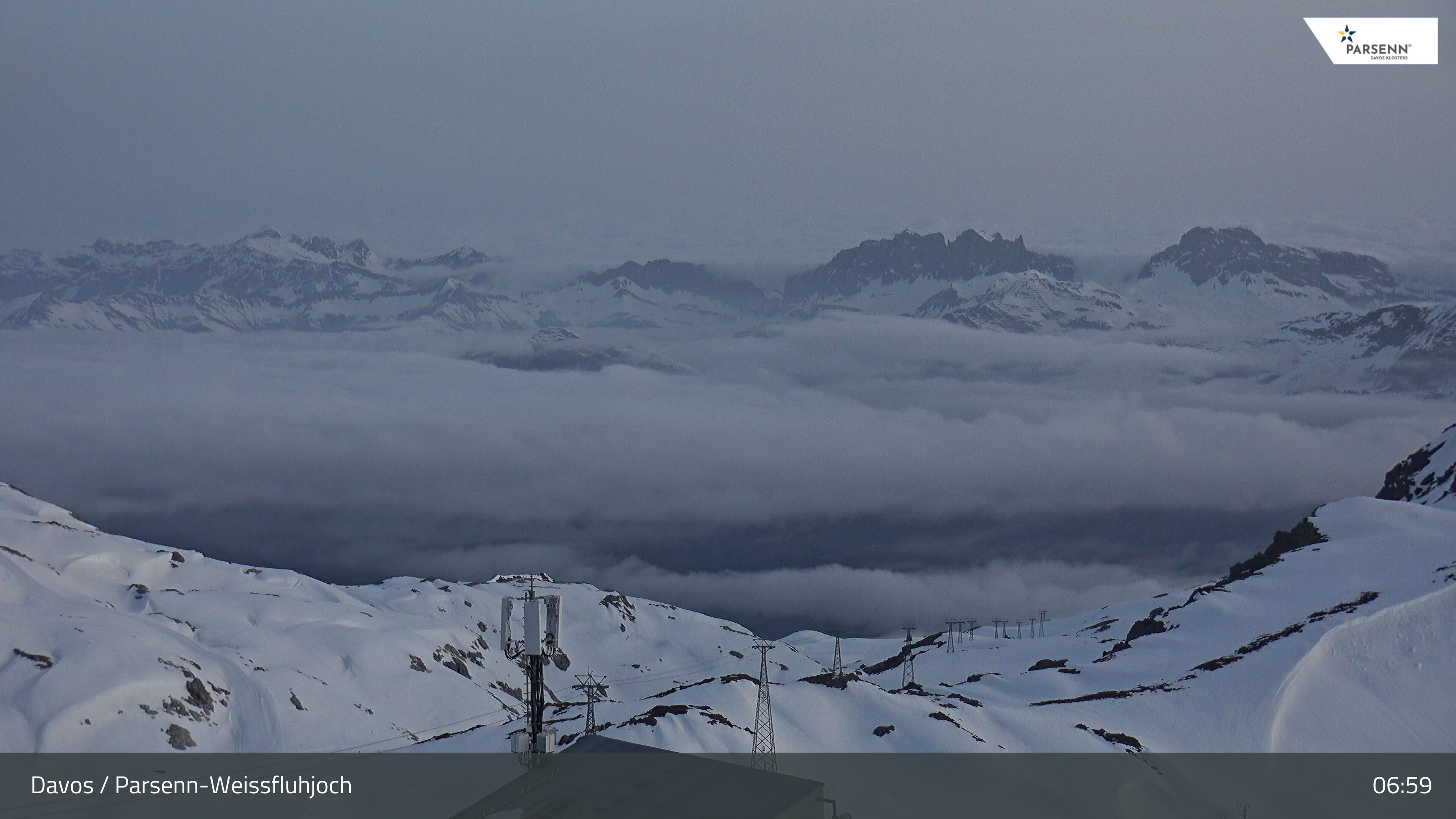 Archiv Foto Webcam Weissfluhjoch - Schifer