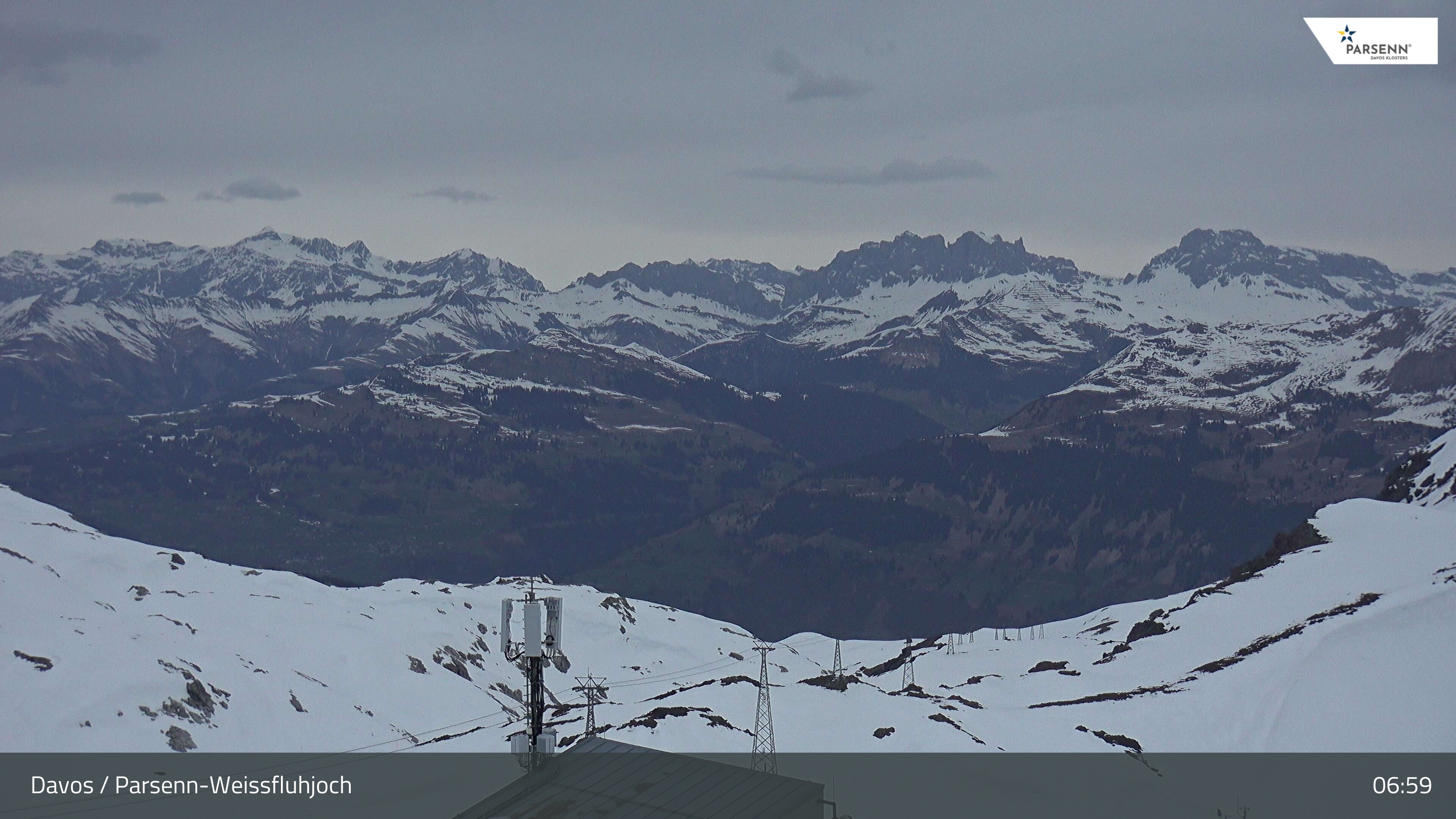 Archived image Webcam Weissfluhjoch, Davos Klosters