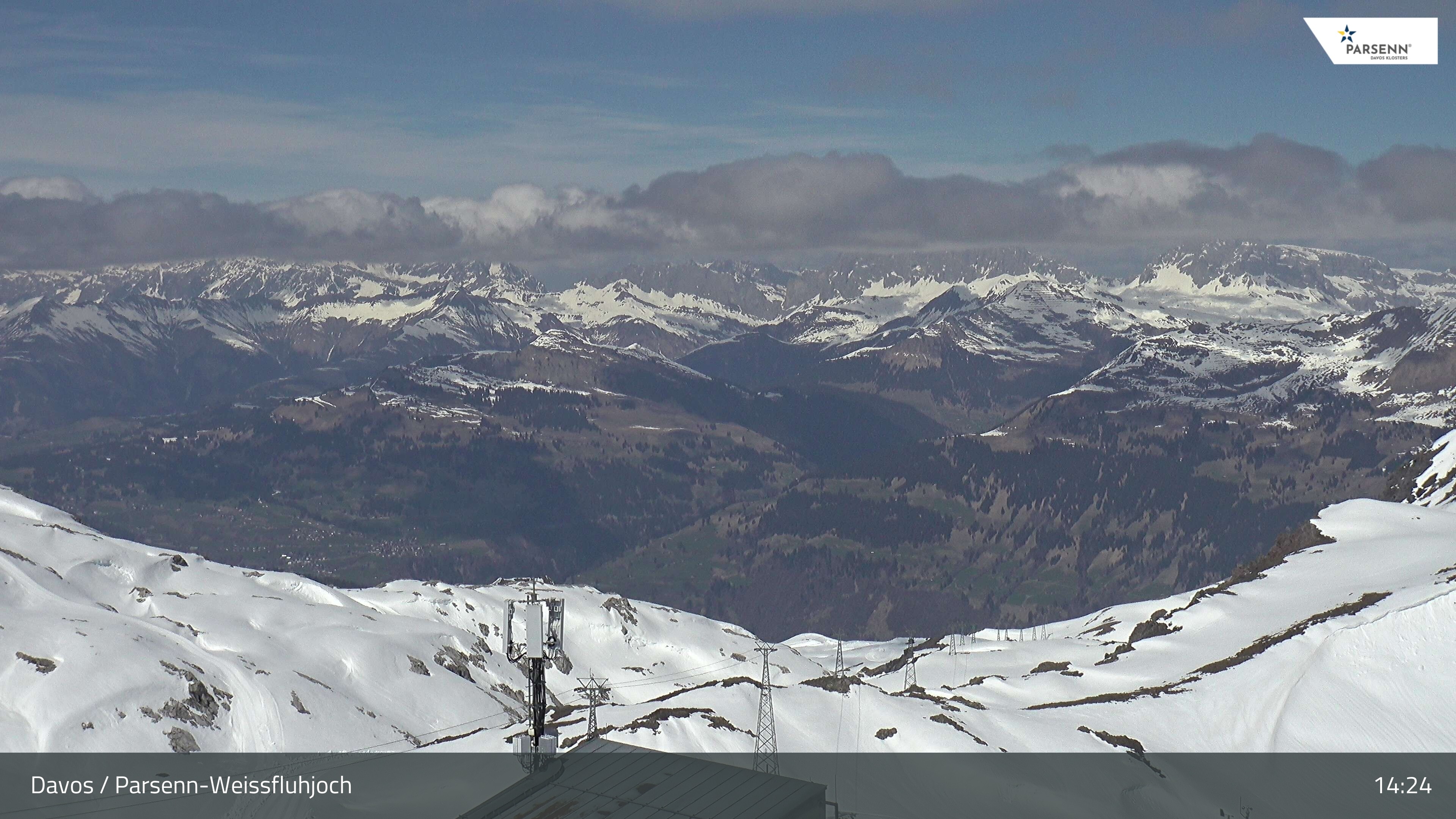 Archived image Webcam Weissfluhjoch, Davos Klosters