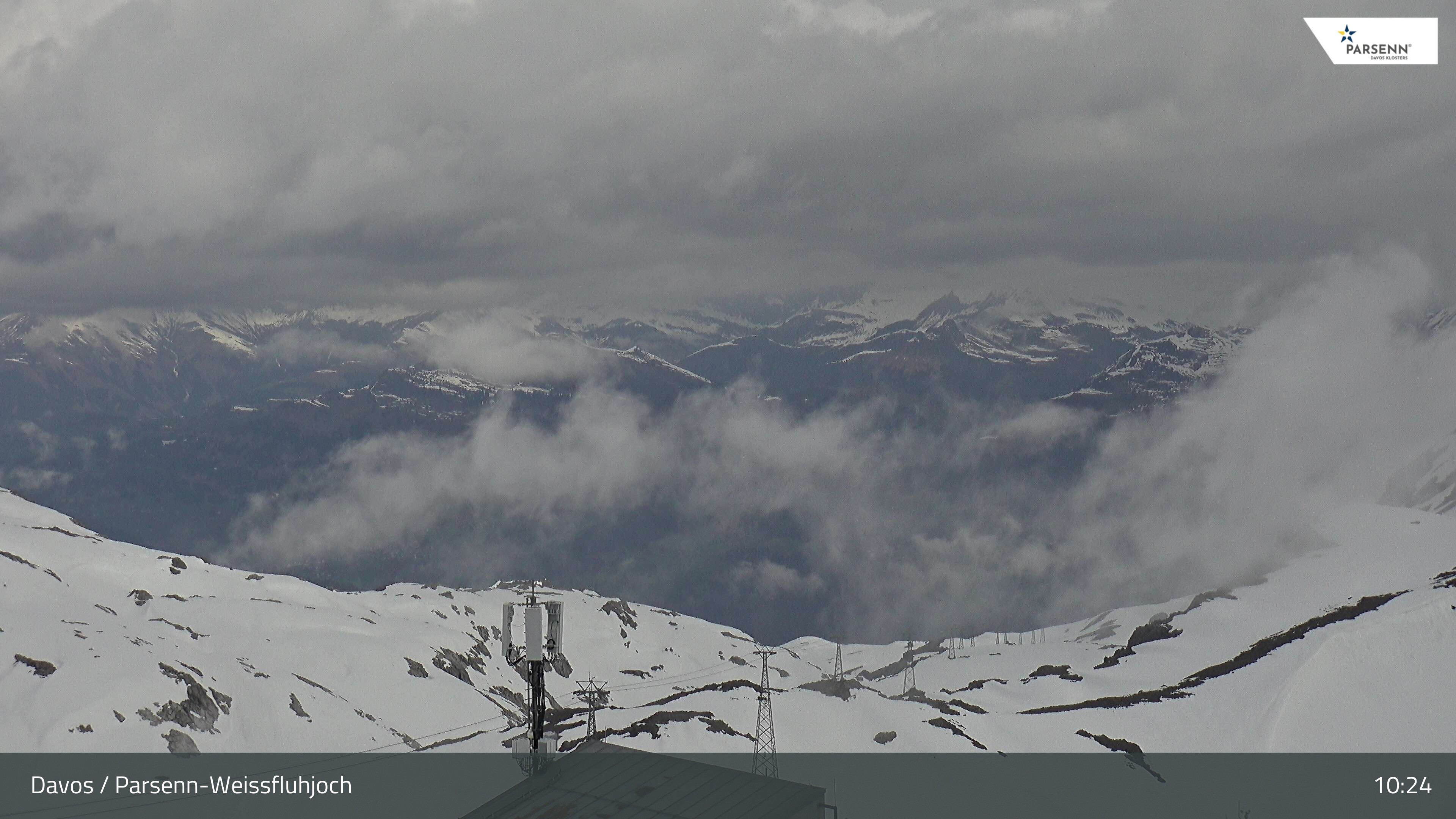 Archived image Webcam Weissfluhjoch, Davos Klosters